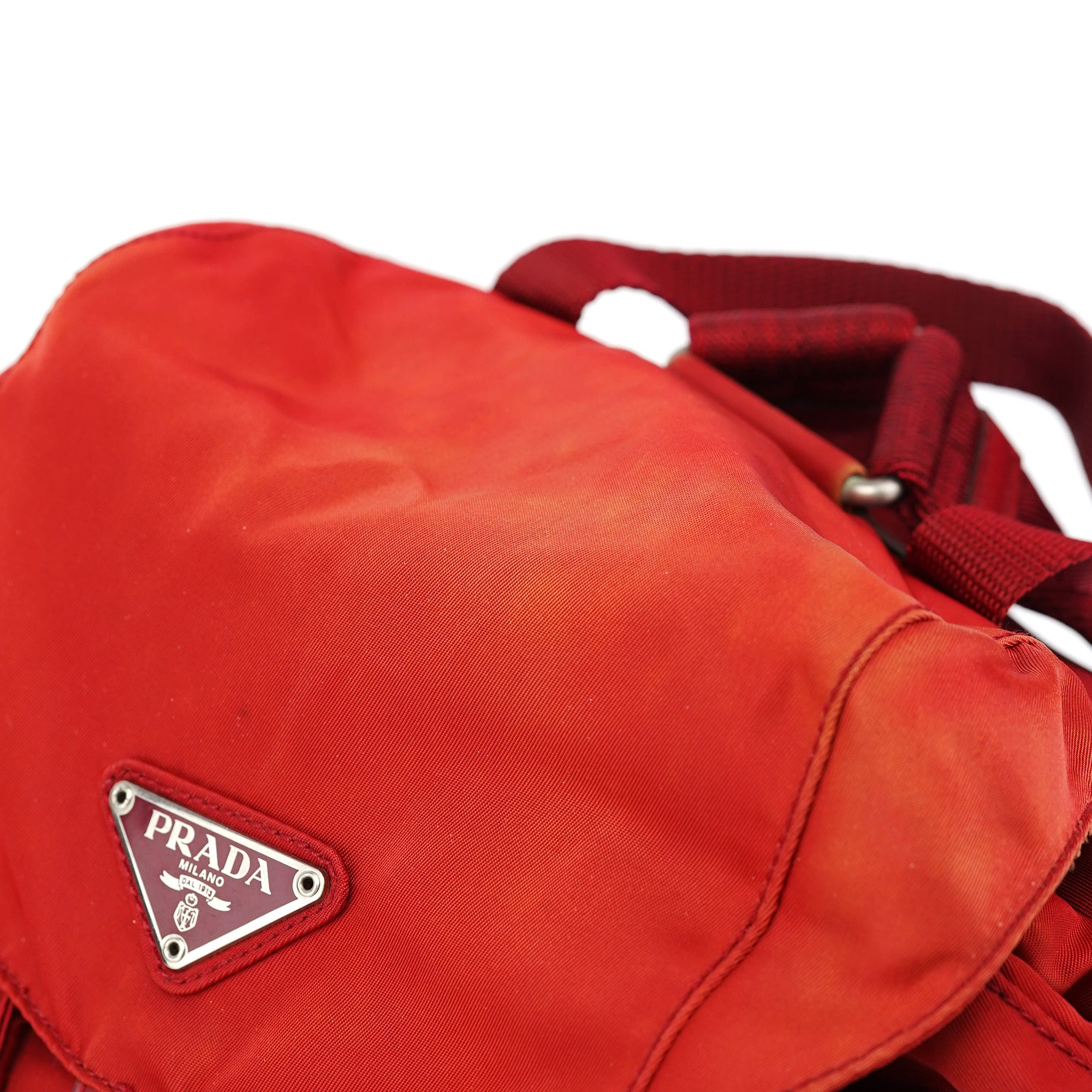 B6677 Red Tessuto Nylon Backpack