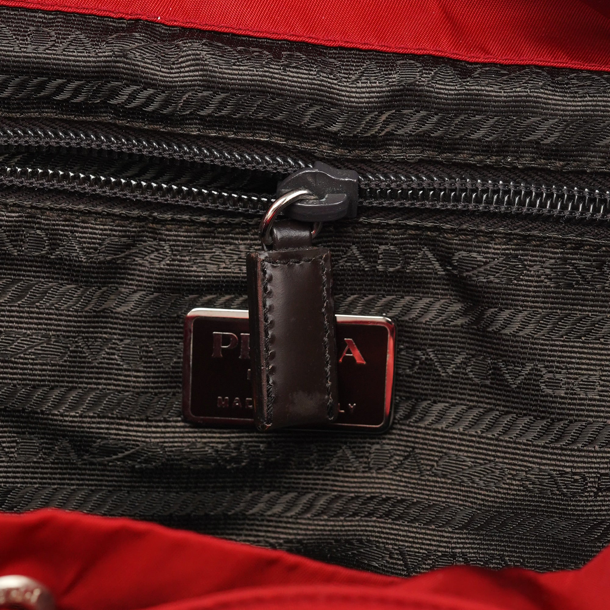 B6677 Red Tessuto Nylon Backpack