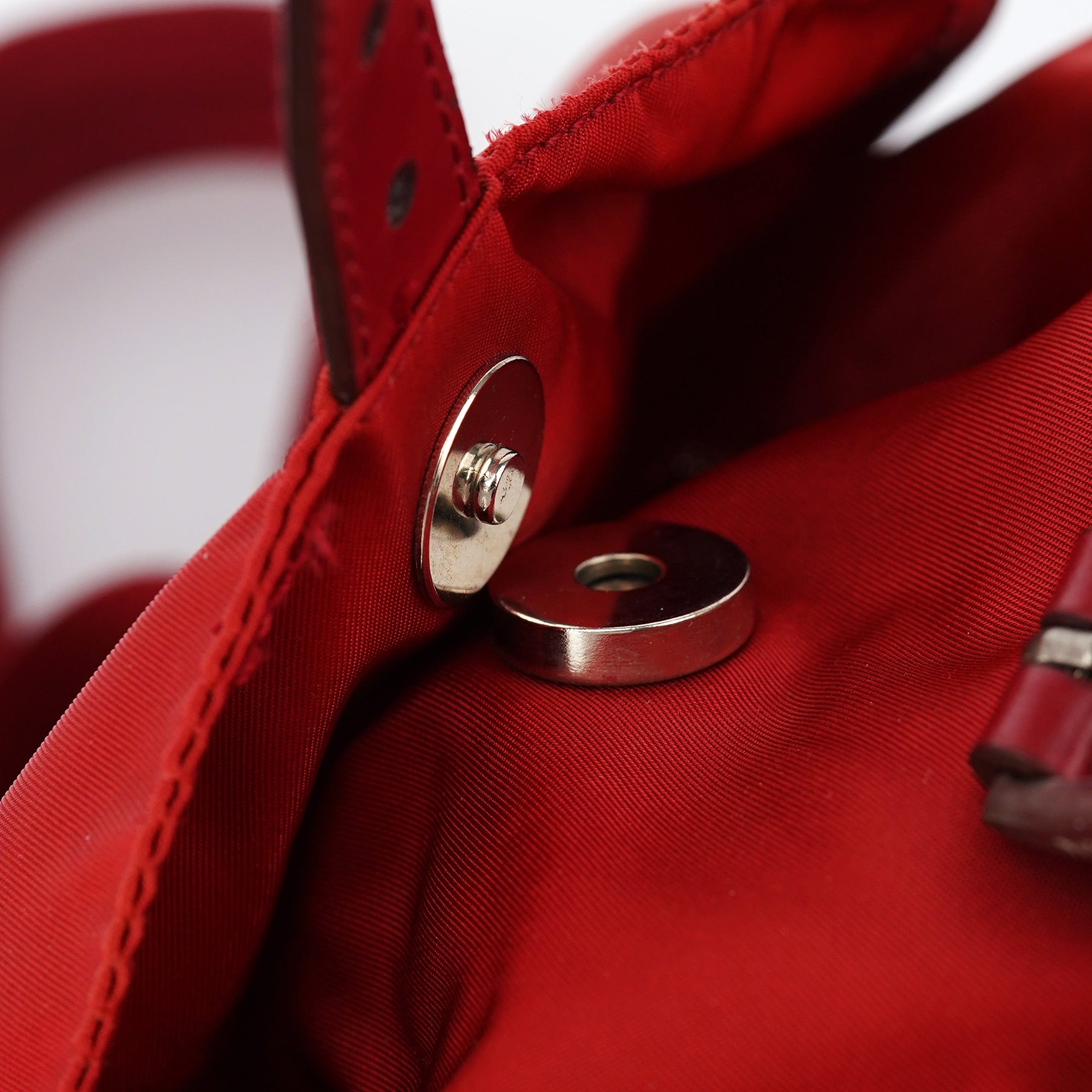 B6677 Red Tessuto Nylon Backpack