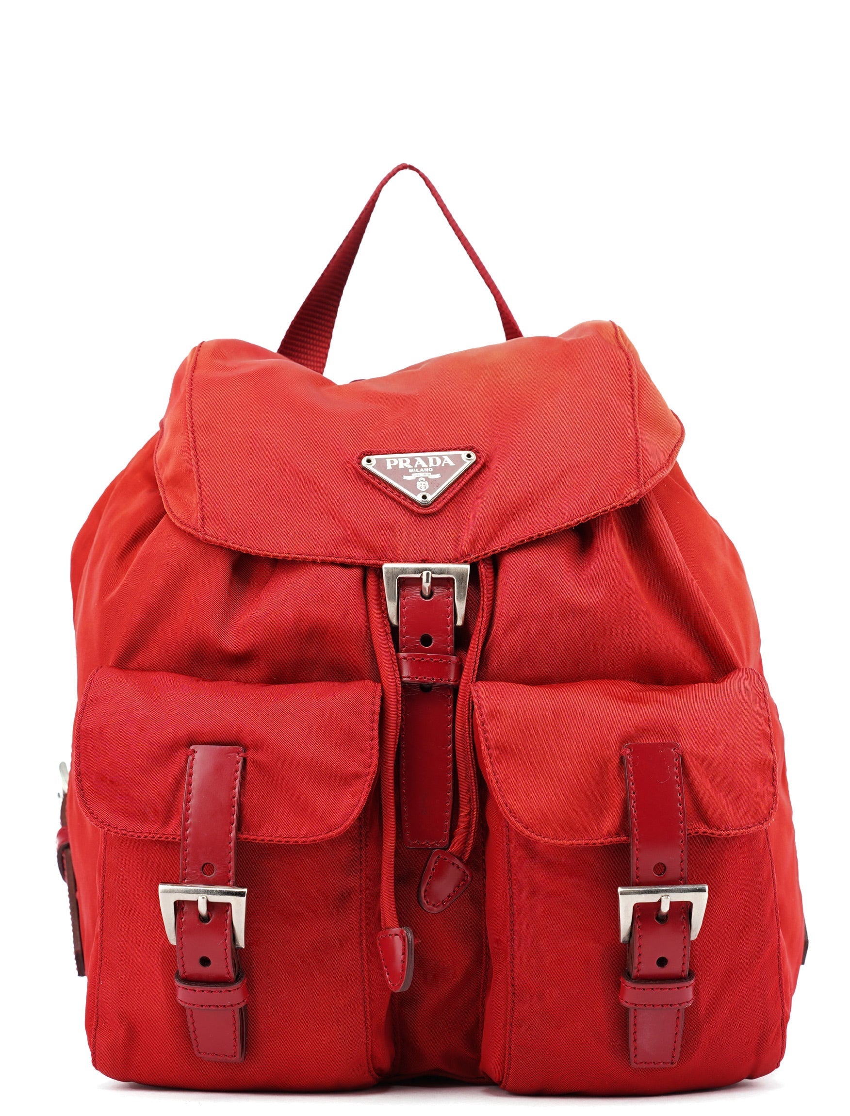 B6677 Red Tessuto Nylon Backpack