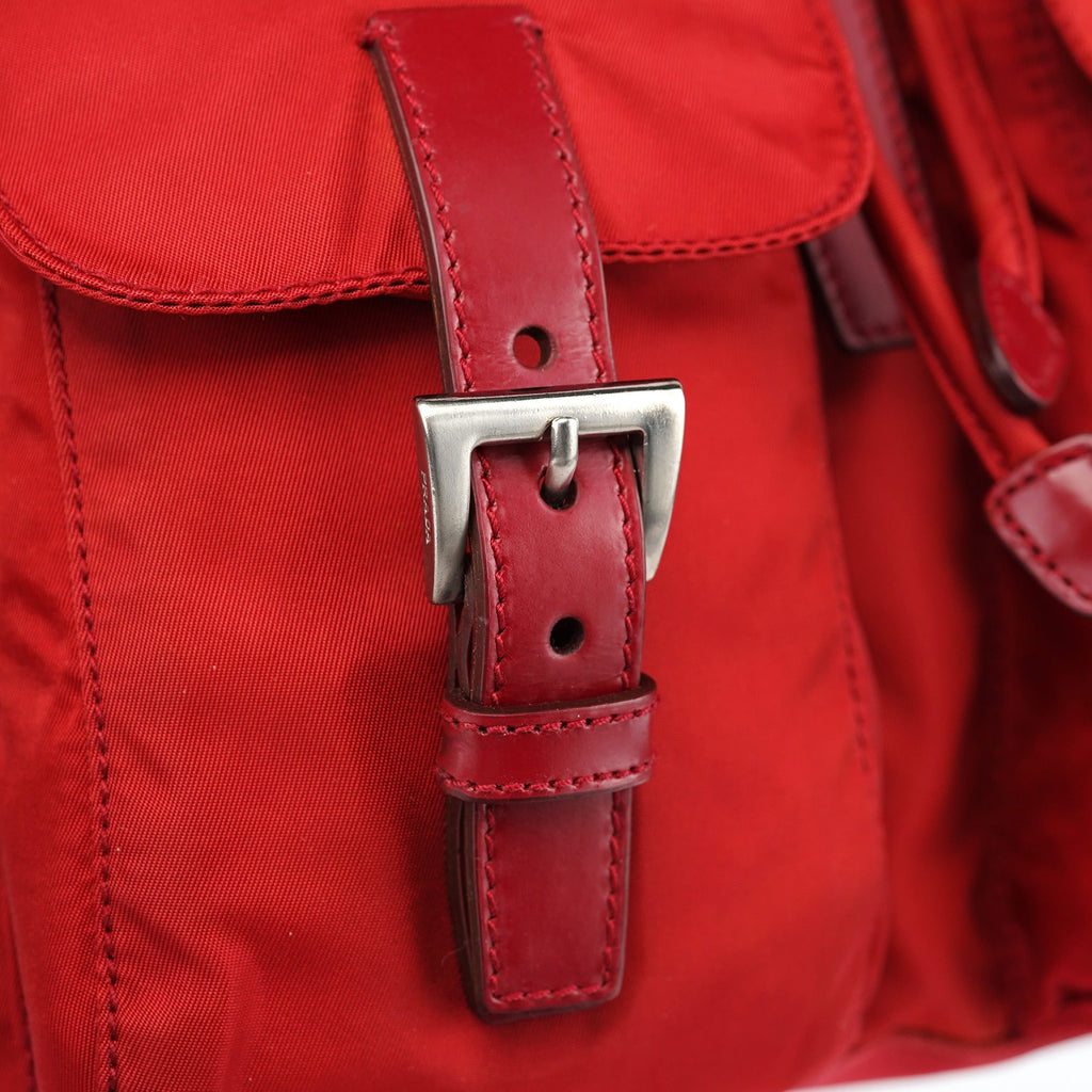 B6677 Red Tessuto Nylon Backpack