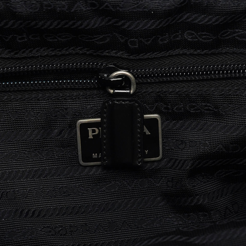 B6677F Black Tessuto Vela Backpack