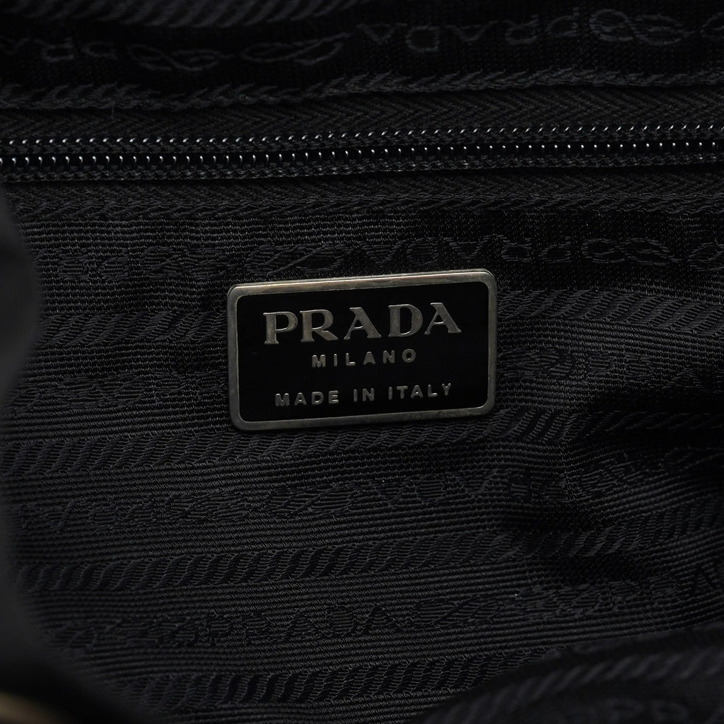 B6677F Black Tessuto Vela Backpack