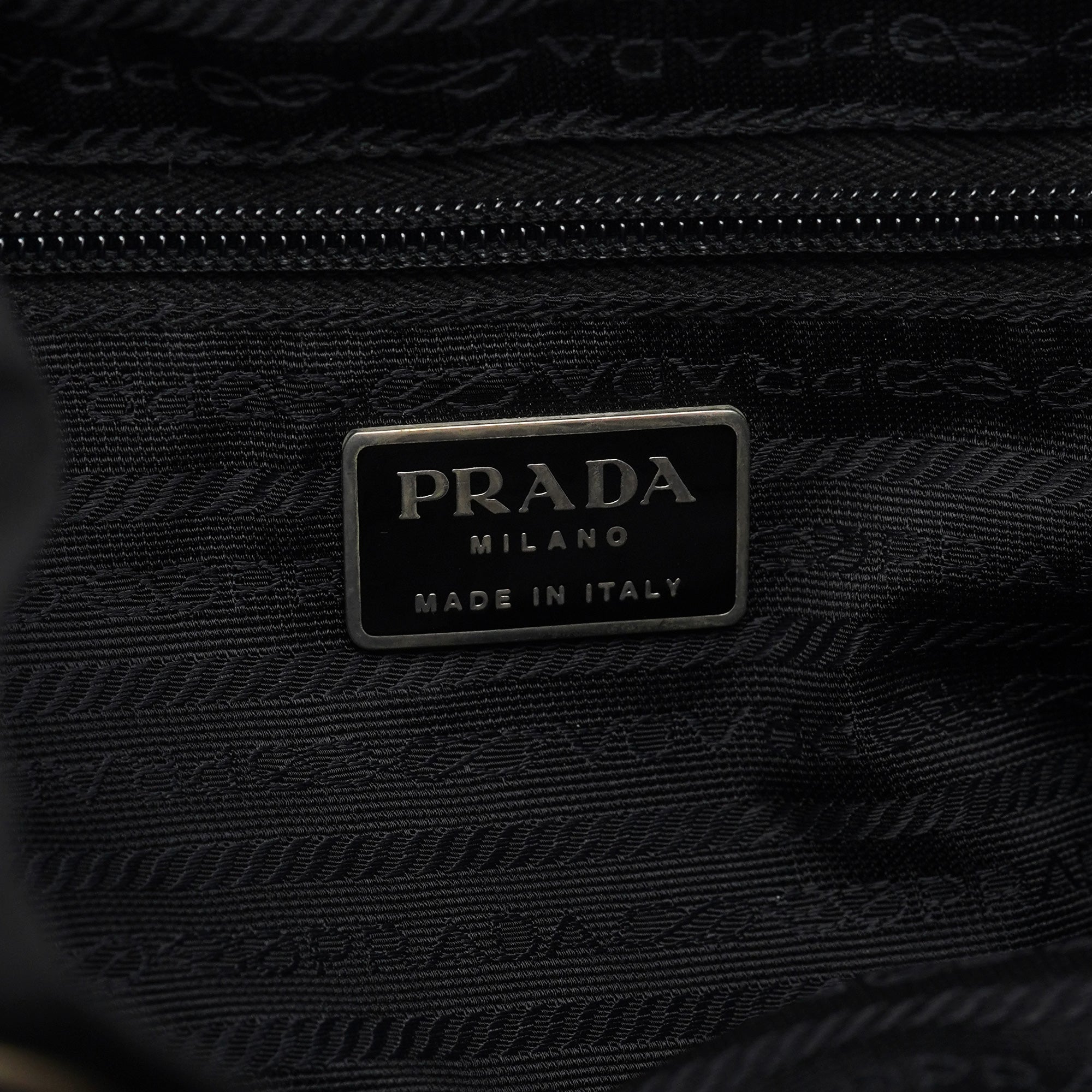 B6677F Black Tessuto Vela Backpack