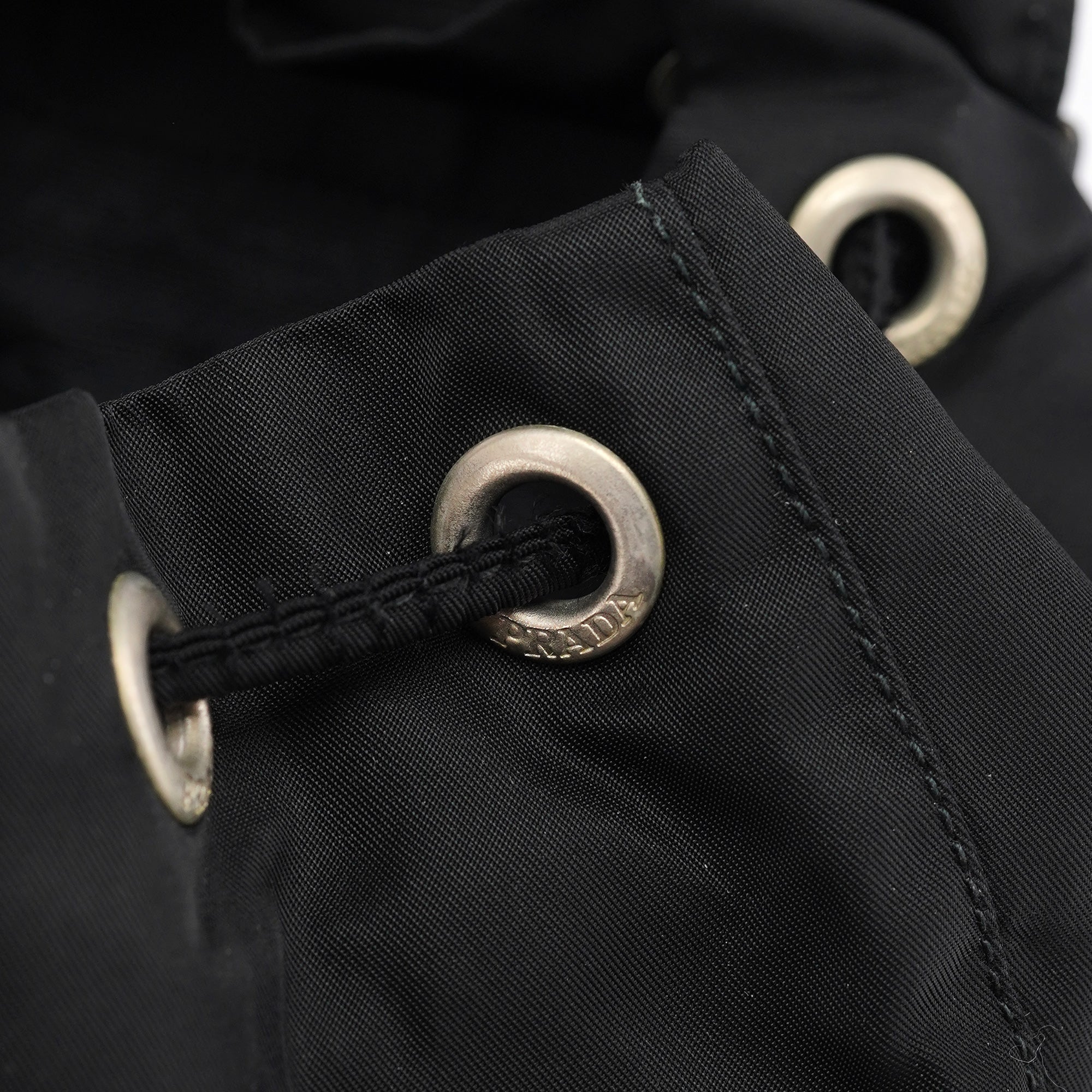 B6677F Black Tessuto Vela Backpack