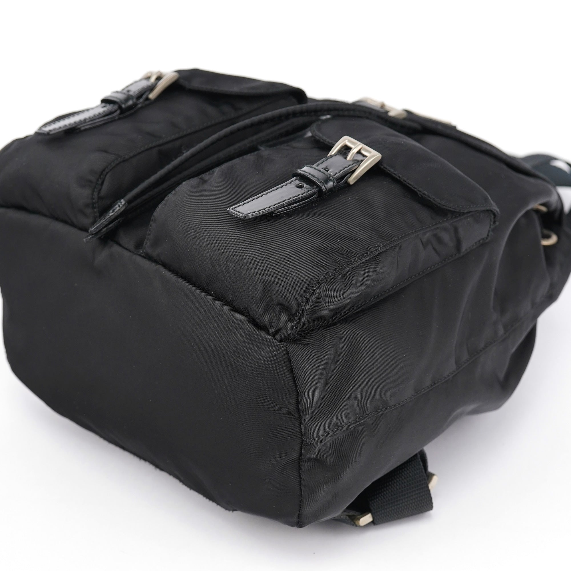 B6677F Black Tessuto Vela Backpack