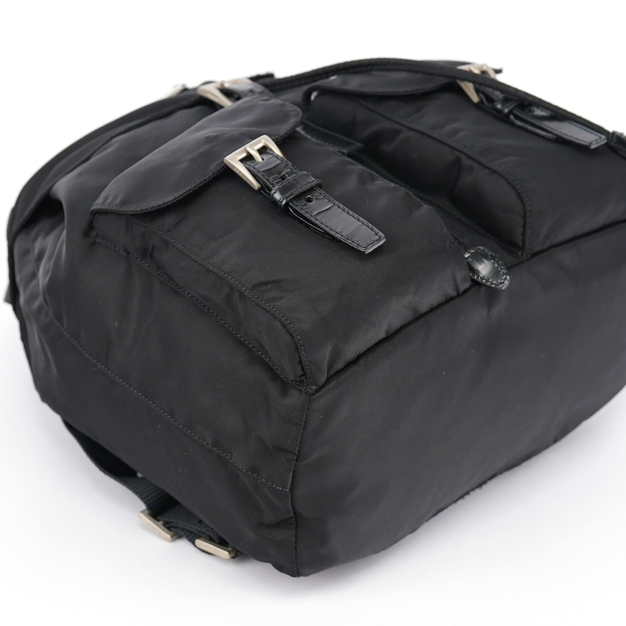B6677F Black Tessuto Vela Backpack