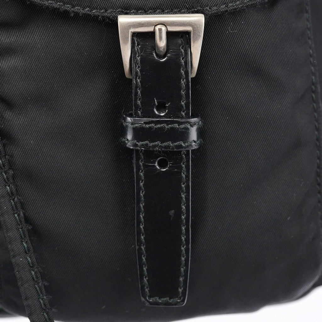 B6677F Black Tessuto Vela Backpack