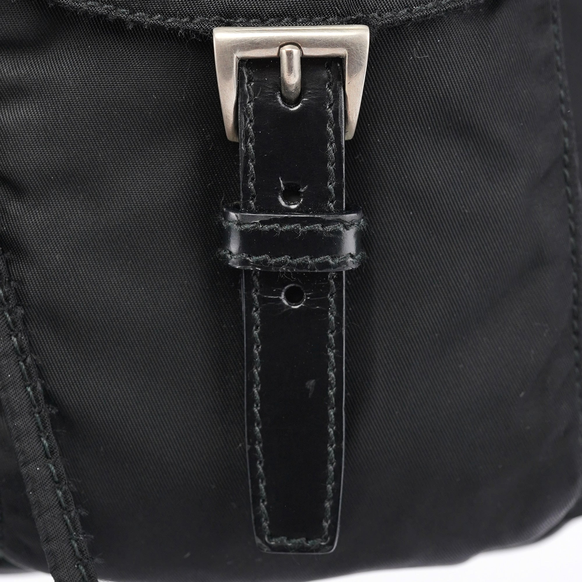 B6677F Black Tessuto Vela Backpack
