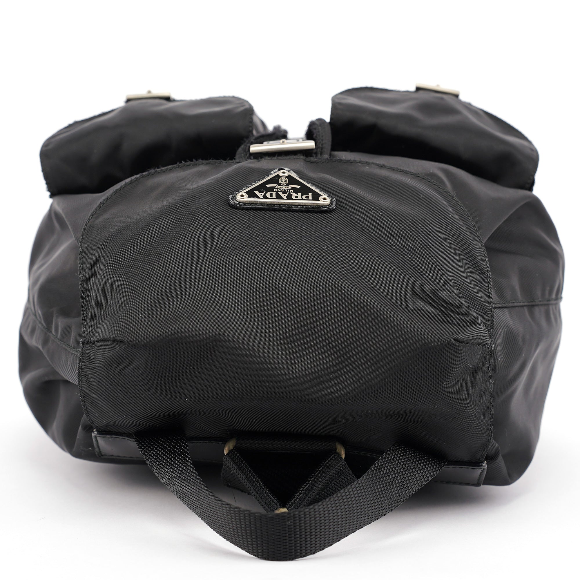 B6677F Black Tessuto Vela Backpack
