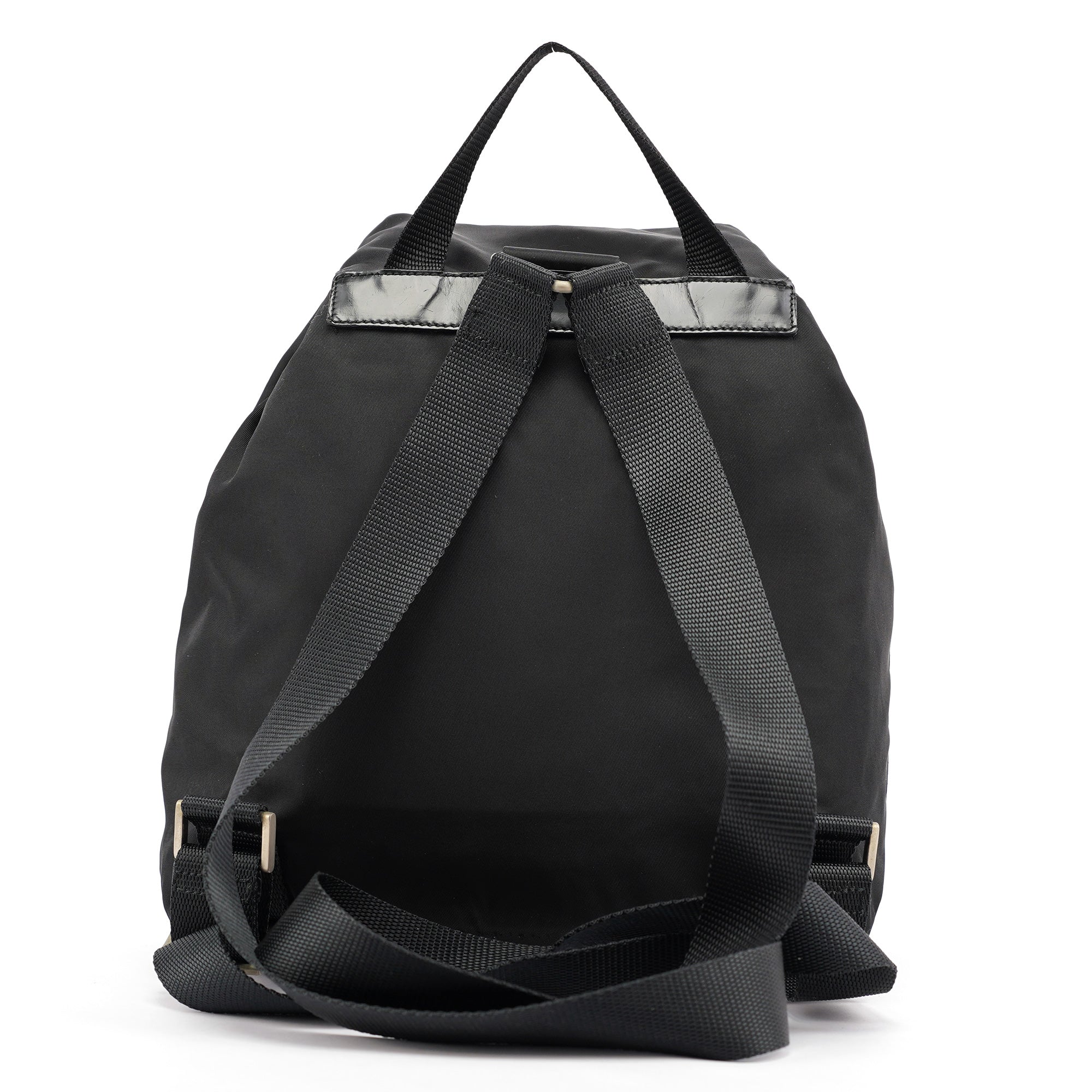 B6677F Black Tessuto Vela Backpack