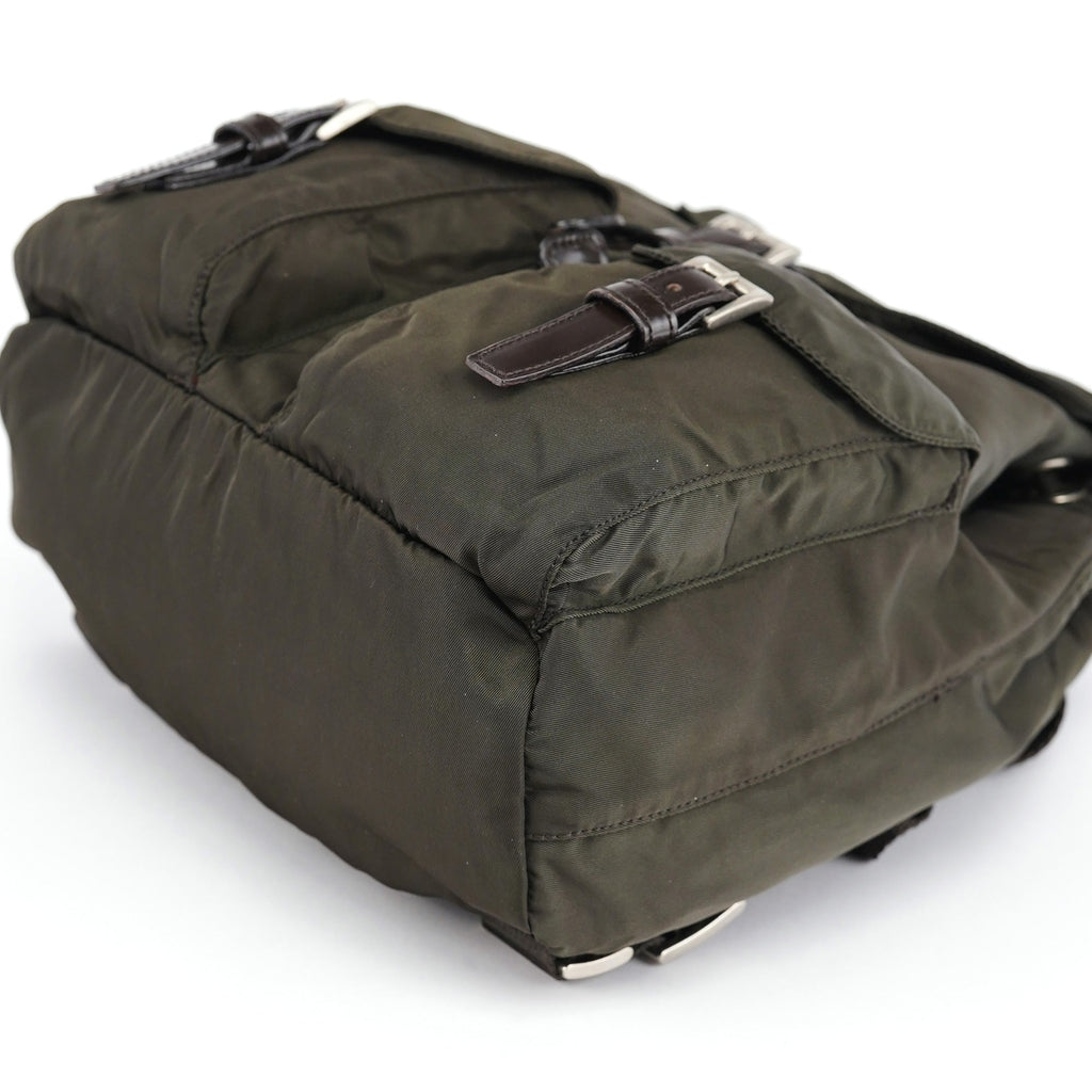 B6677F Green Tessuto Vela Backpack