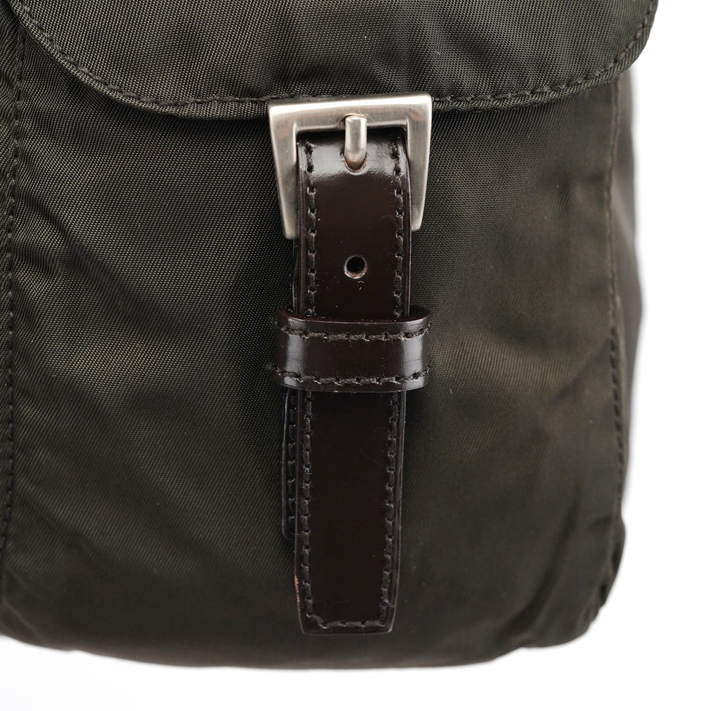 B6677F Green Tessuto Vela Backpack