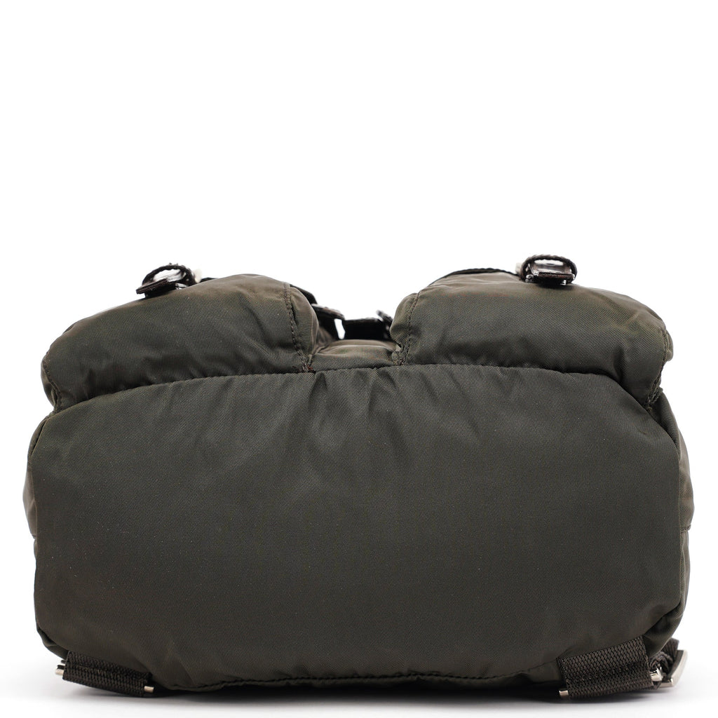B6677F Green Tessuto Vela Backpack