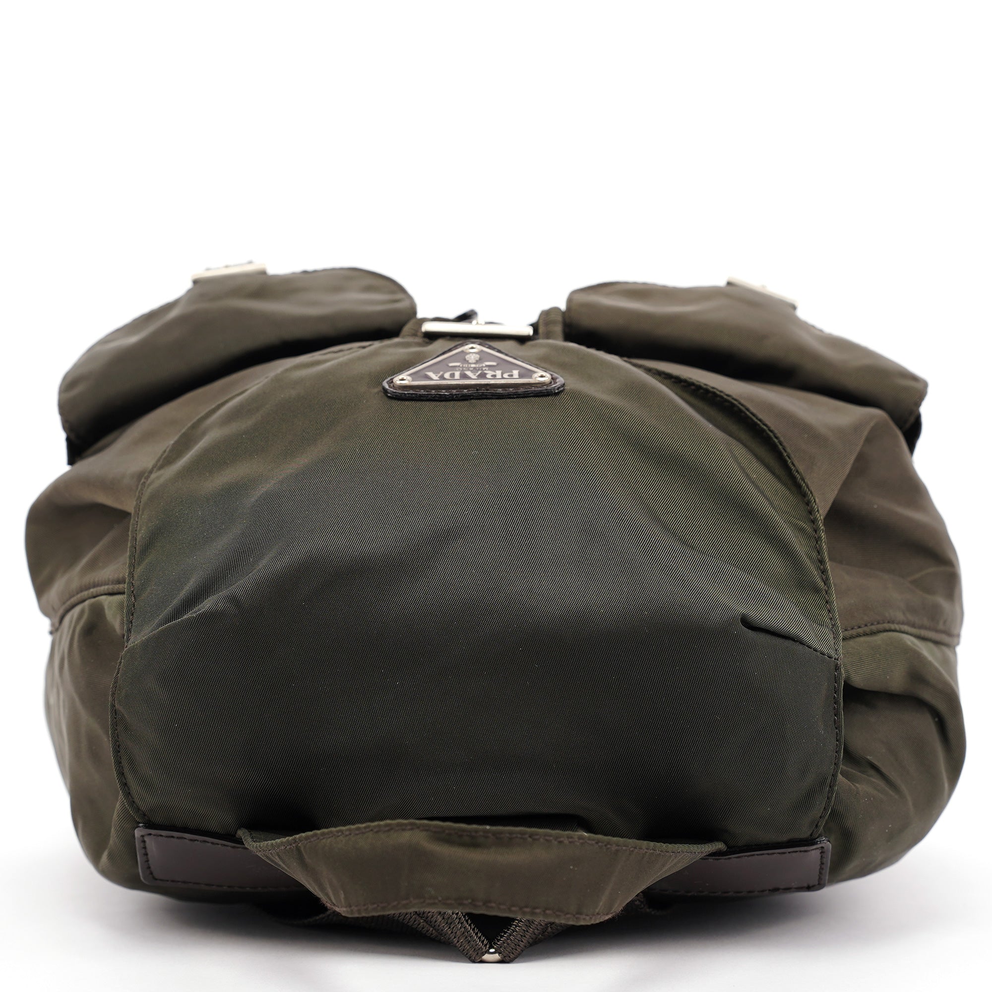 B6677F Green Tessuto Vela Backpack