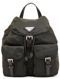 B6677F Green Tessuto Vela Backpack