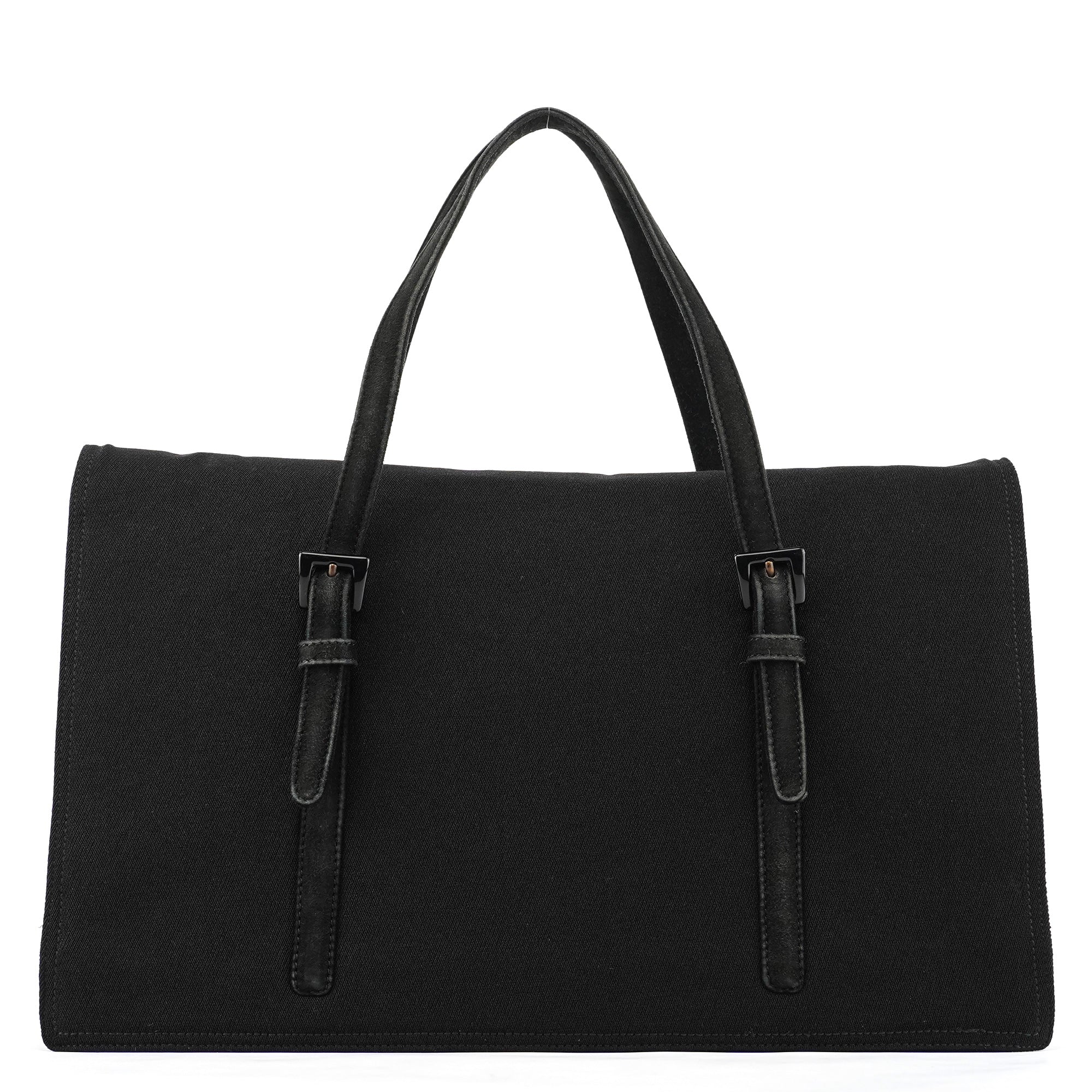 B6686 Black Tessuto Nylon Mesh Tote Bag