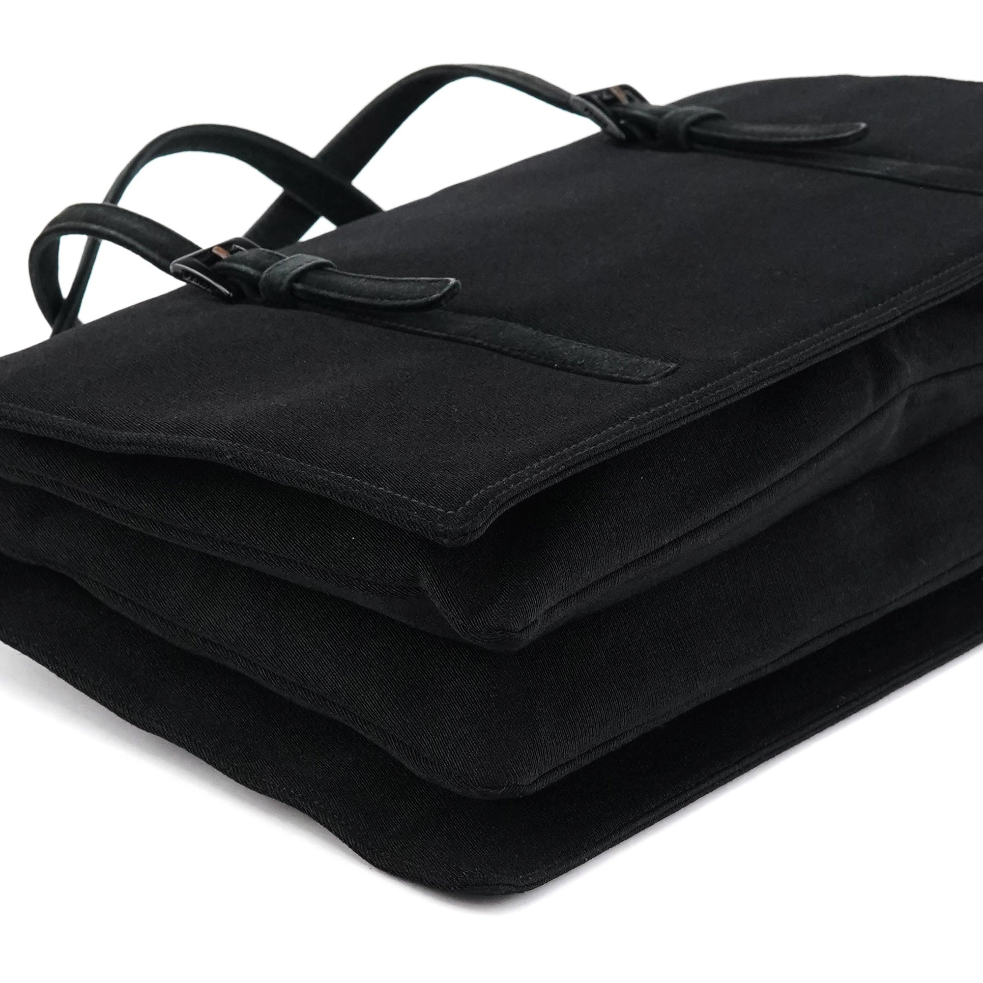 B6686 Black Tessuto Nylon Mesh Tote Bag