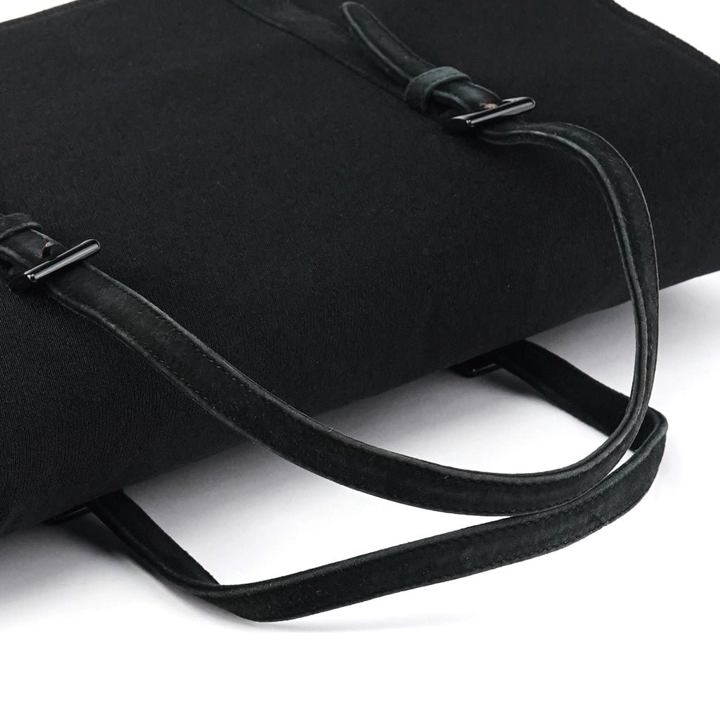 B6686 Black Tessuto Nylon Mesh Tote Bag