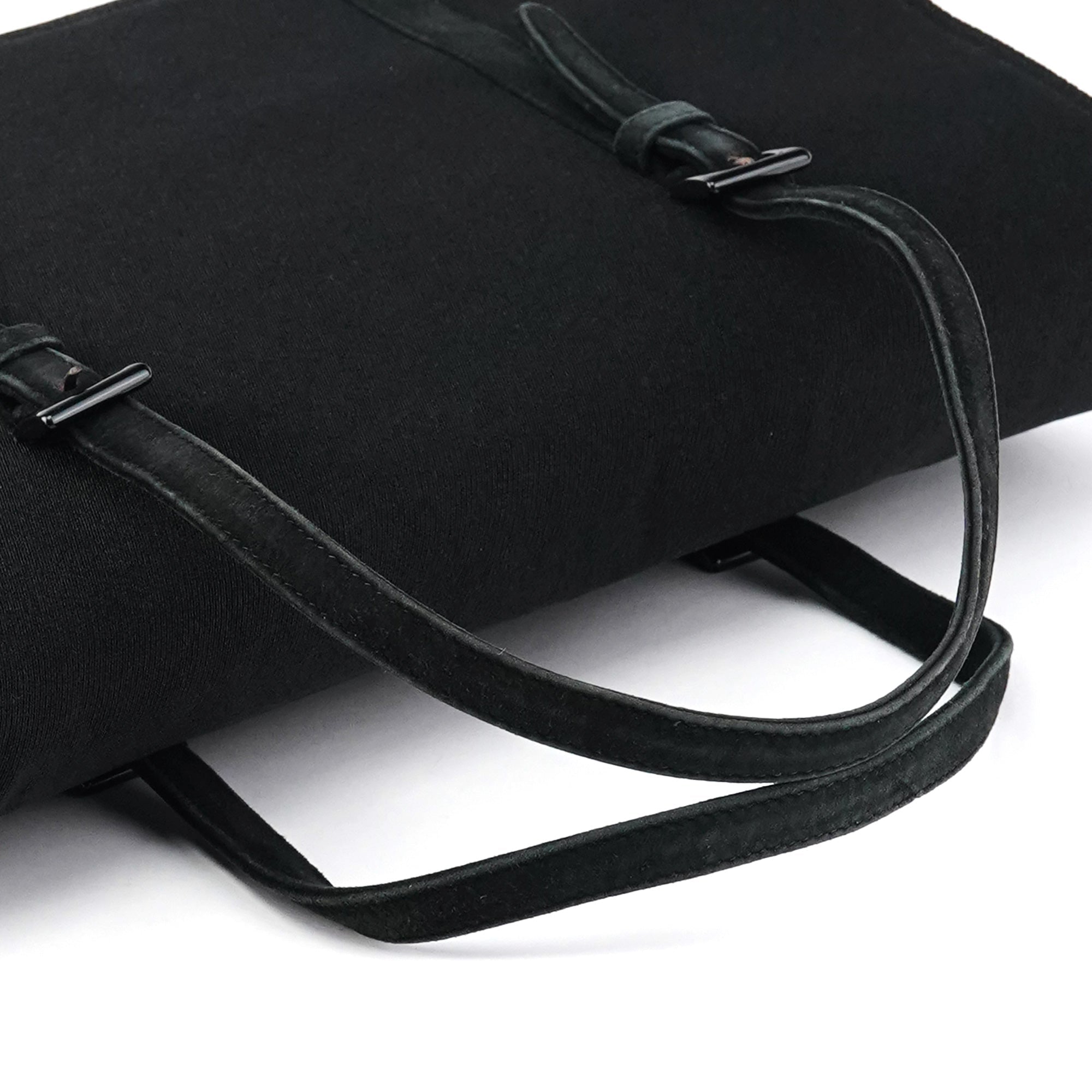 B6686 Black Tessuto Nylon Mesh Tote Bag