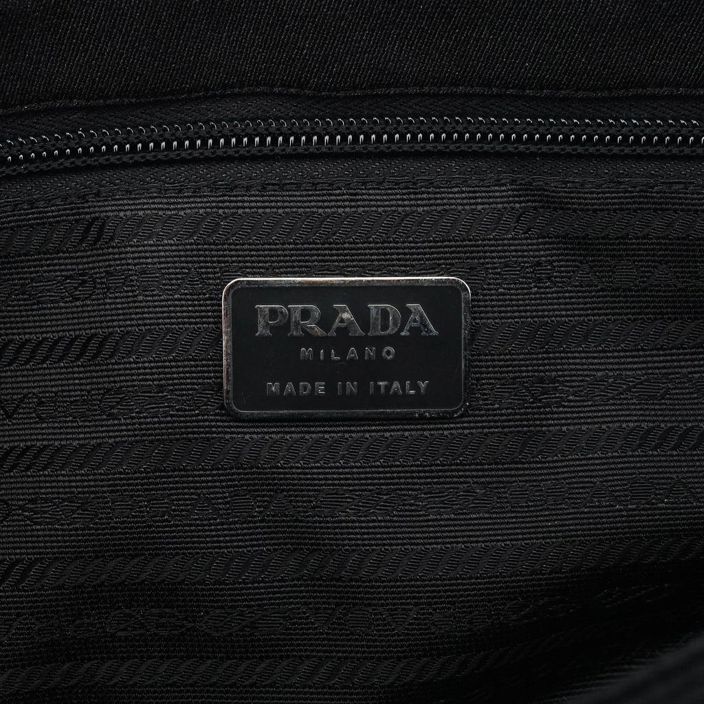 B6686 Black Tessuto Nylon Mesh Tote Bag