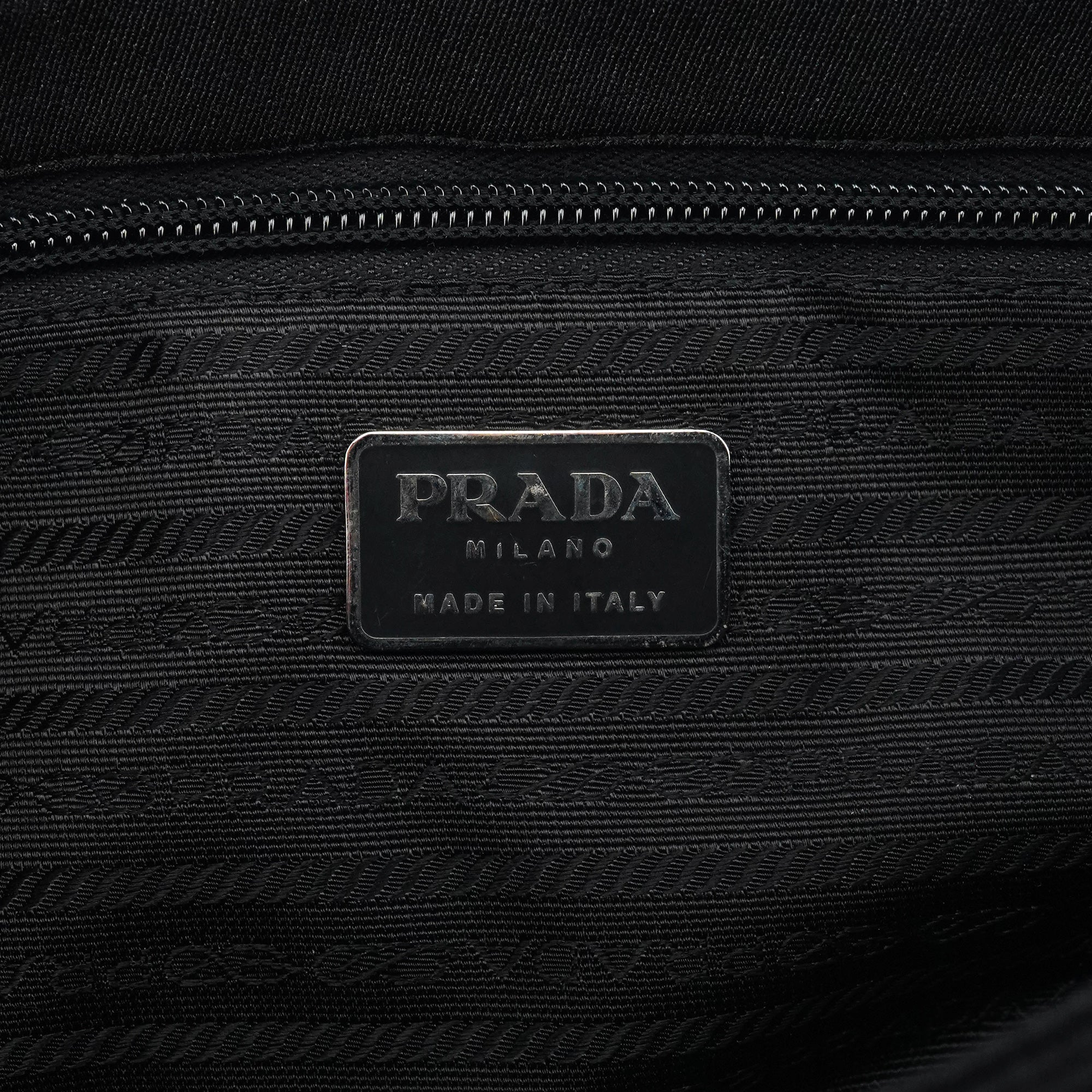 B6686 Black Tessuto Nylon Mesh Tote Bag