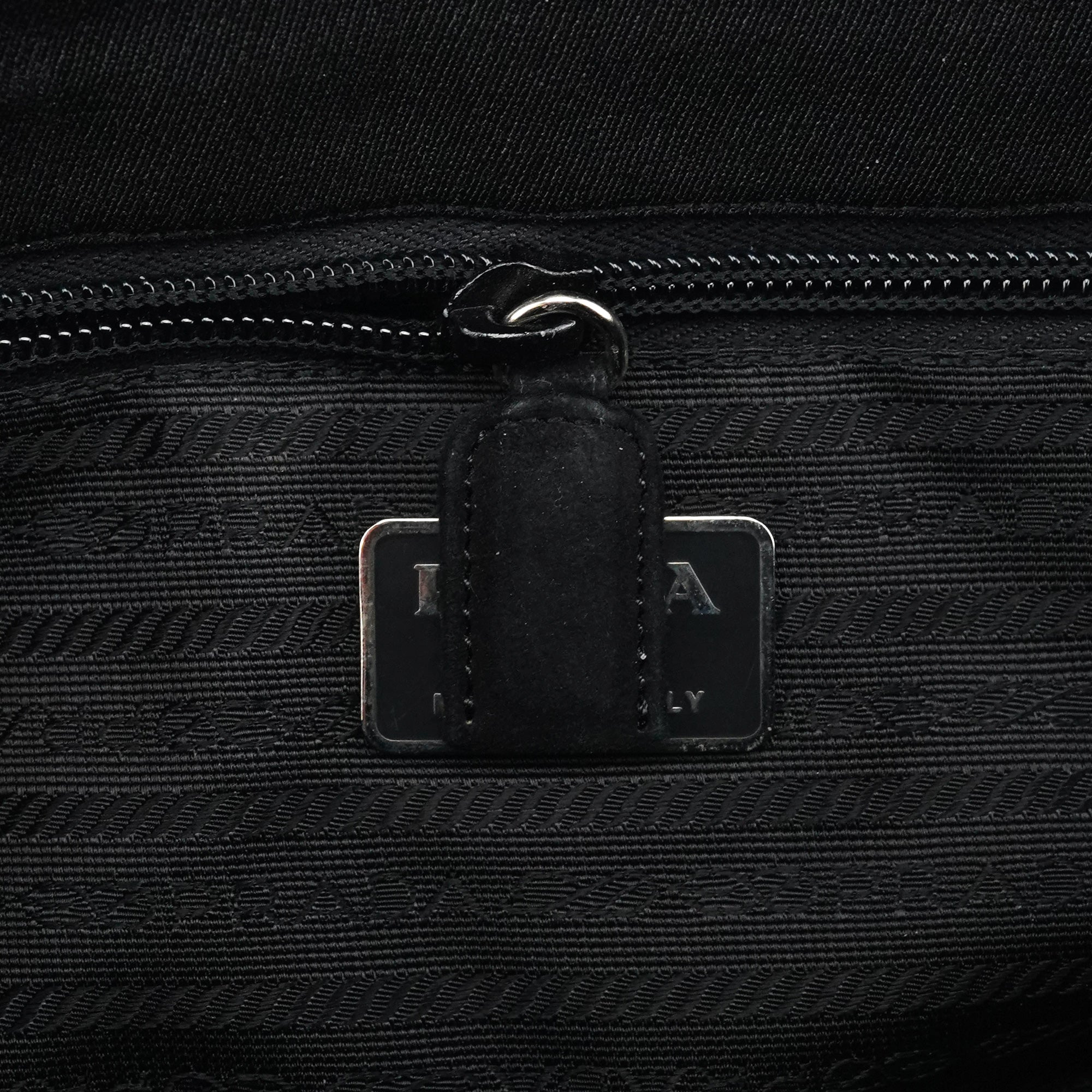 B6686 Black Tessuto Nylon Mesh Tote Bag