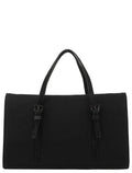 B6686 Black Tessuto Nylon Mesh Tote Bag