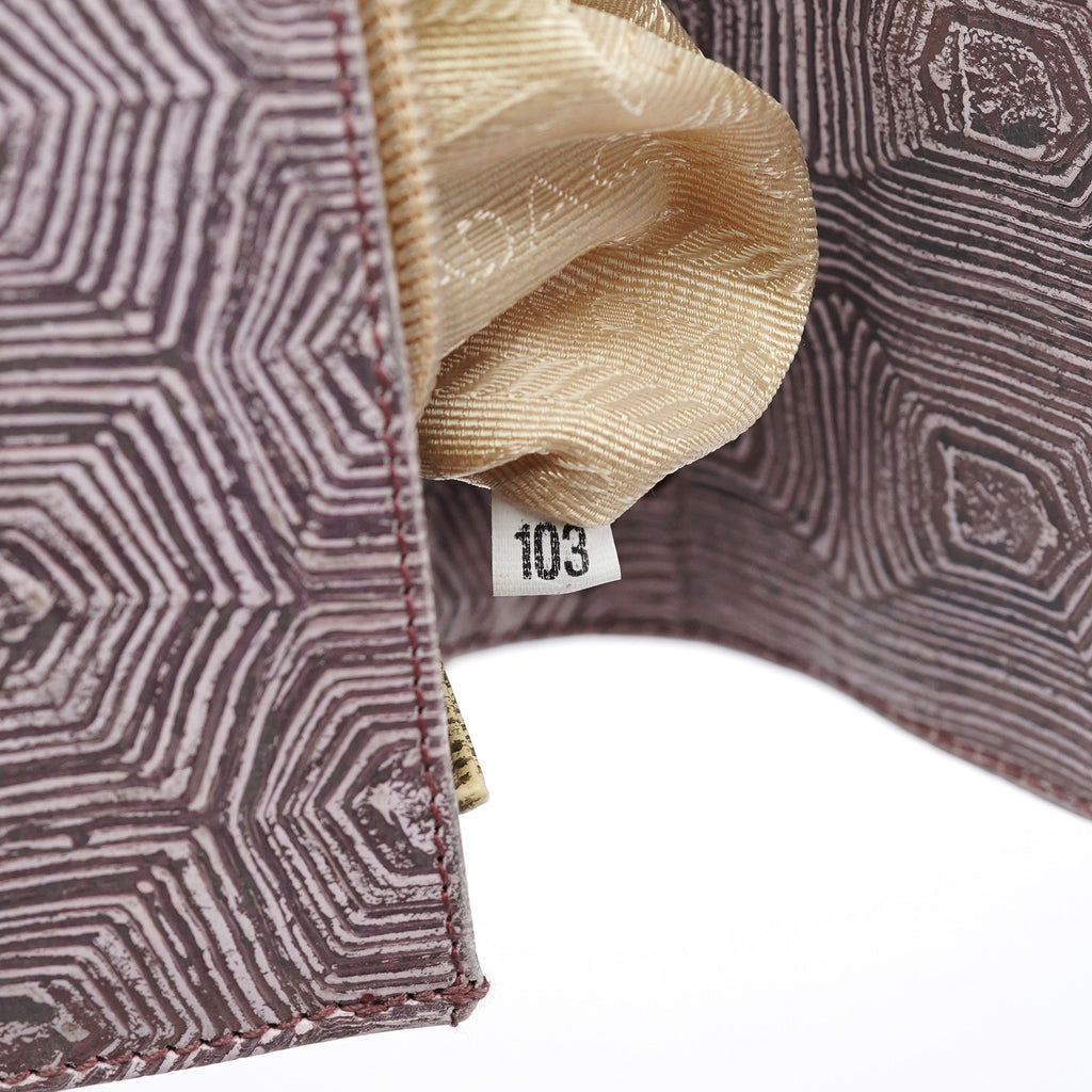 B6770 Purple Tartaruga Shoulder Bag