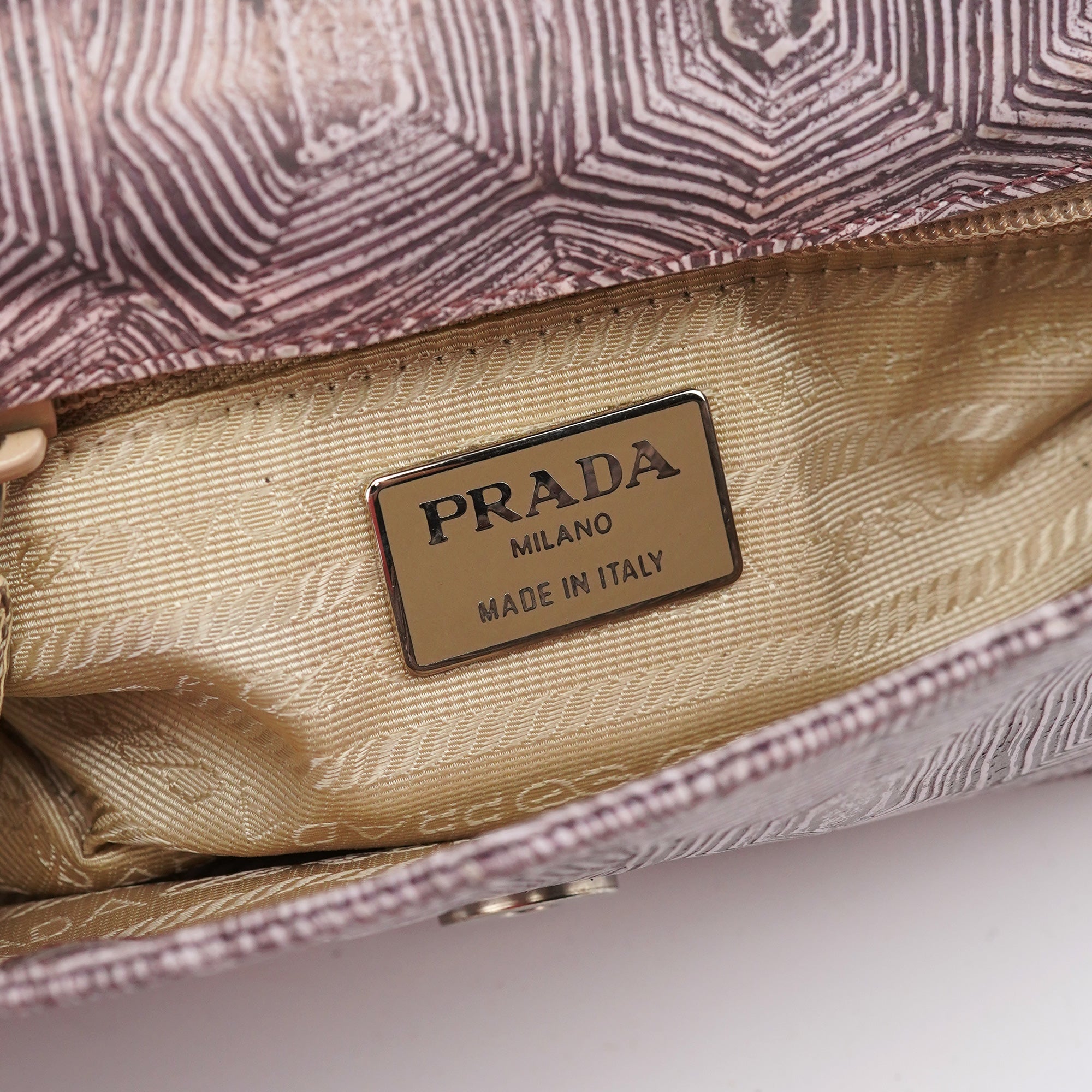 B6770 Purple Tartaruga Shoulder Bag