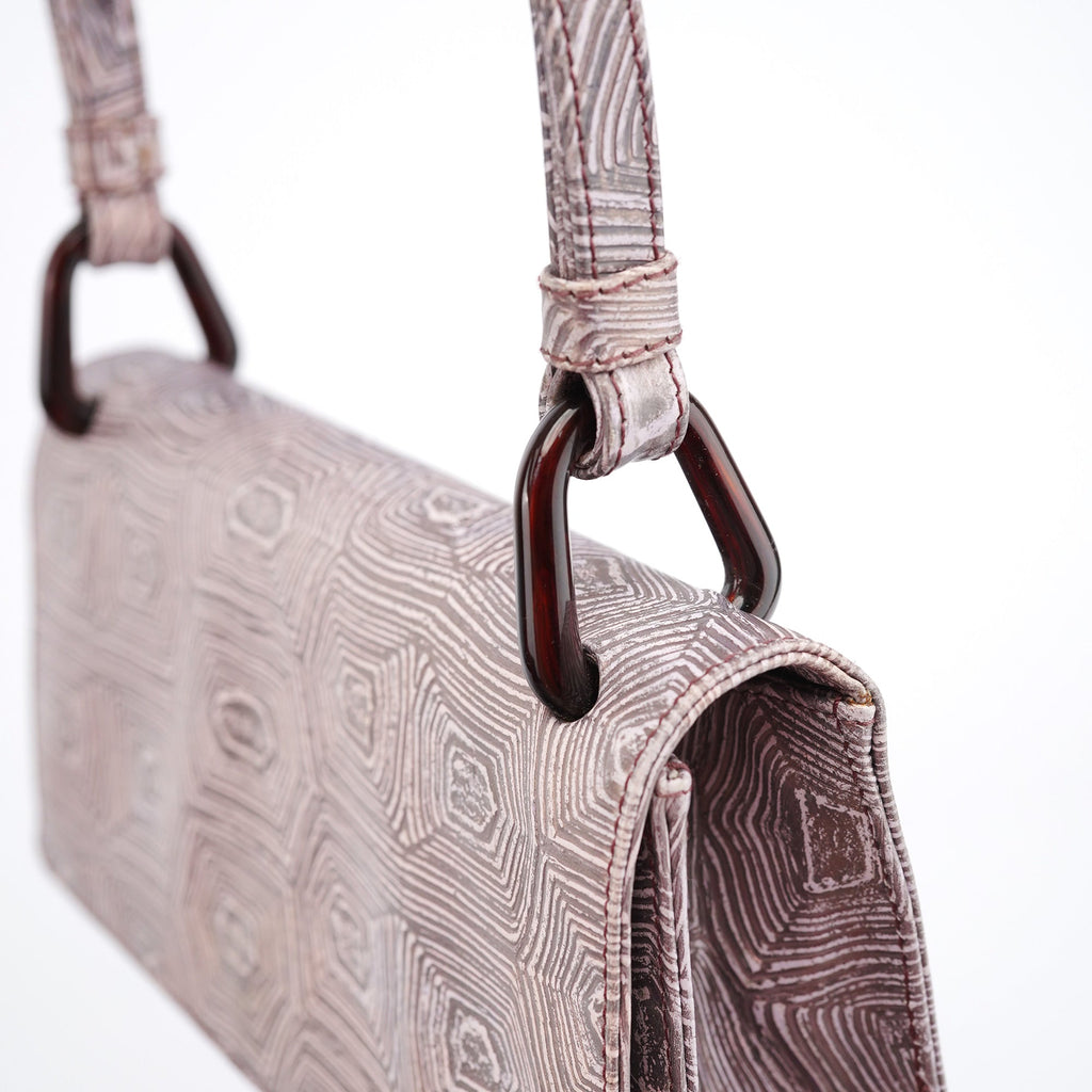 B6770 Purple Tartaruga Shoulder Bag