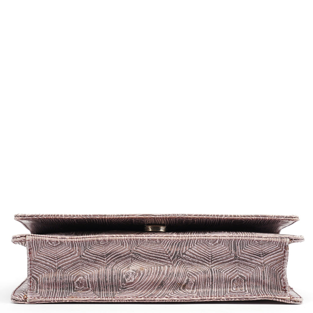 B6770 Purple Tartaruga Shoulder Bag