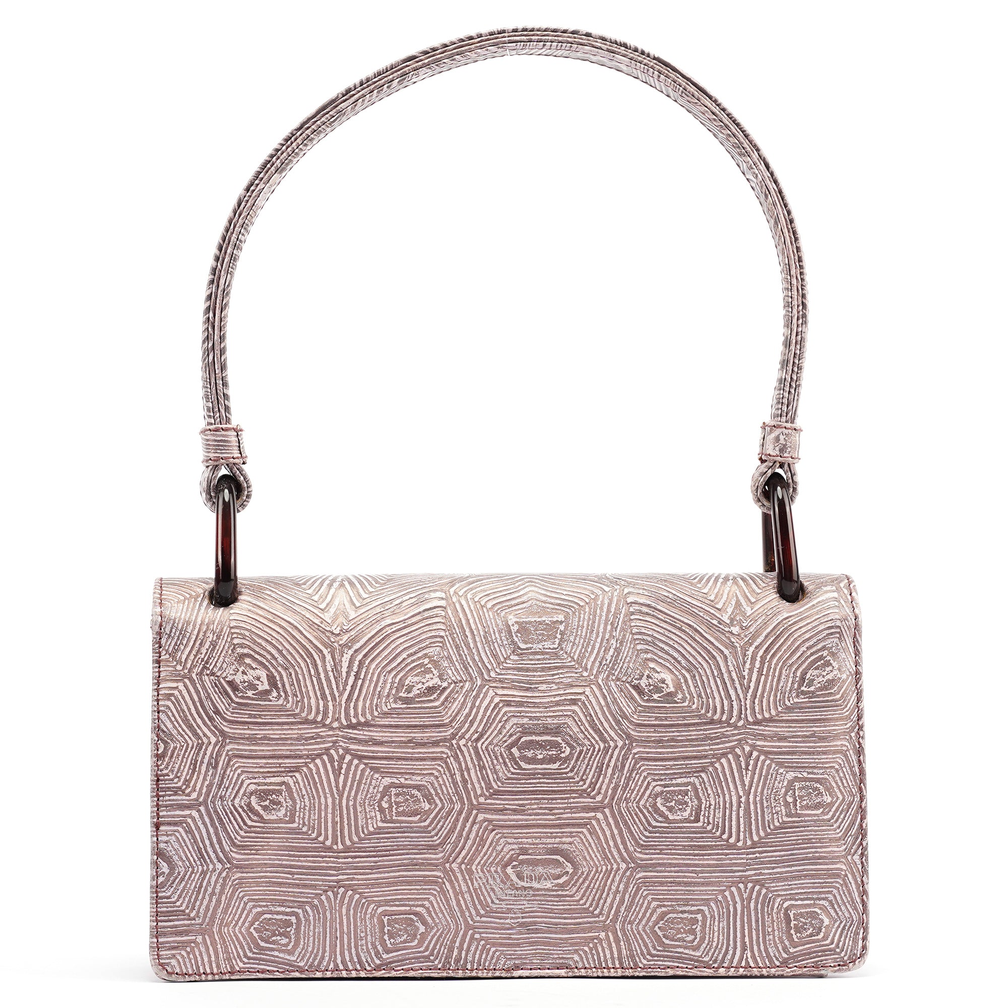 B6770 Purple Tartaruga Shoulder Bag