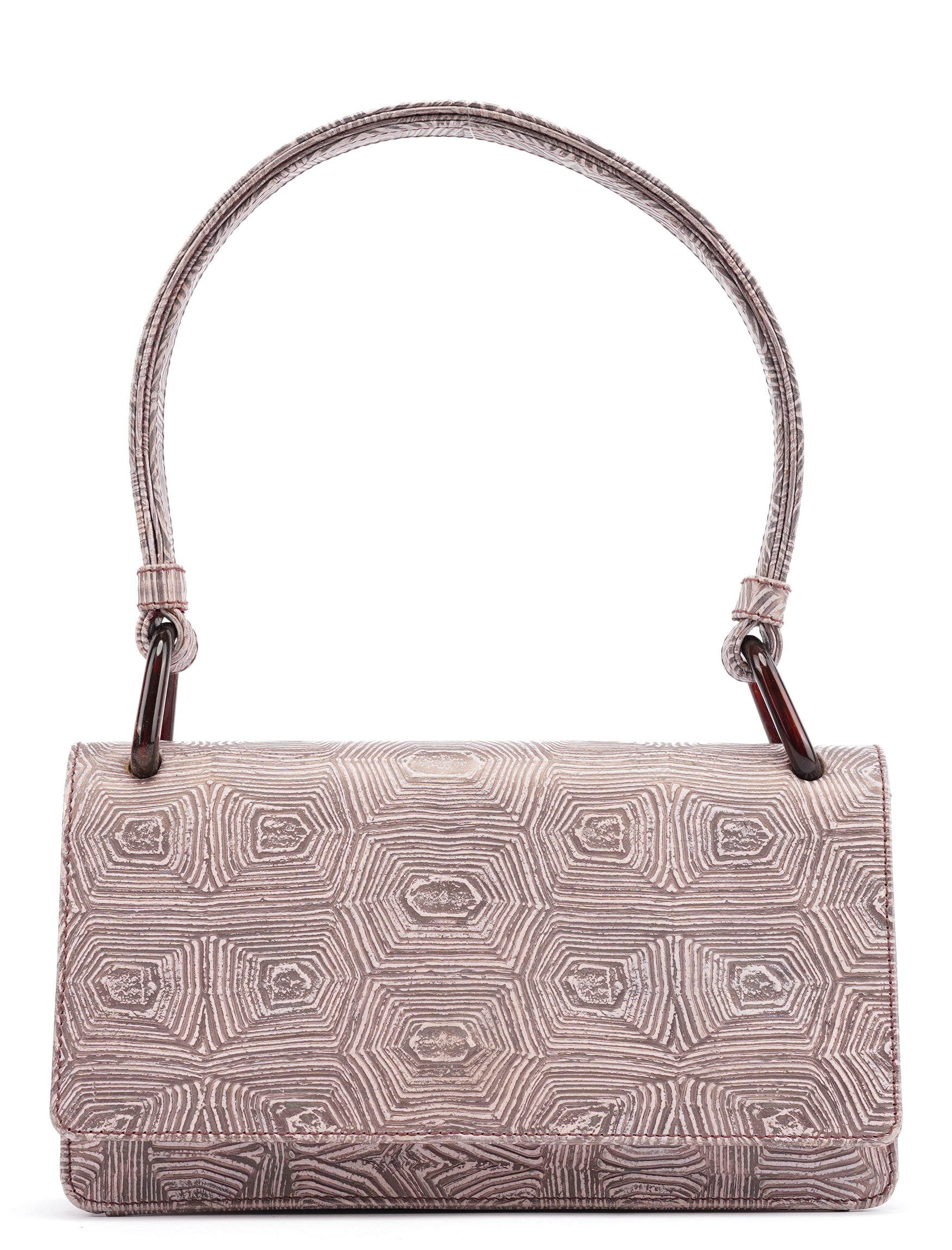 B6770 Purple Tartaruga Shoulder Bag