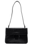 B7020 Black Madras Calfskin Shoulder Bag