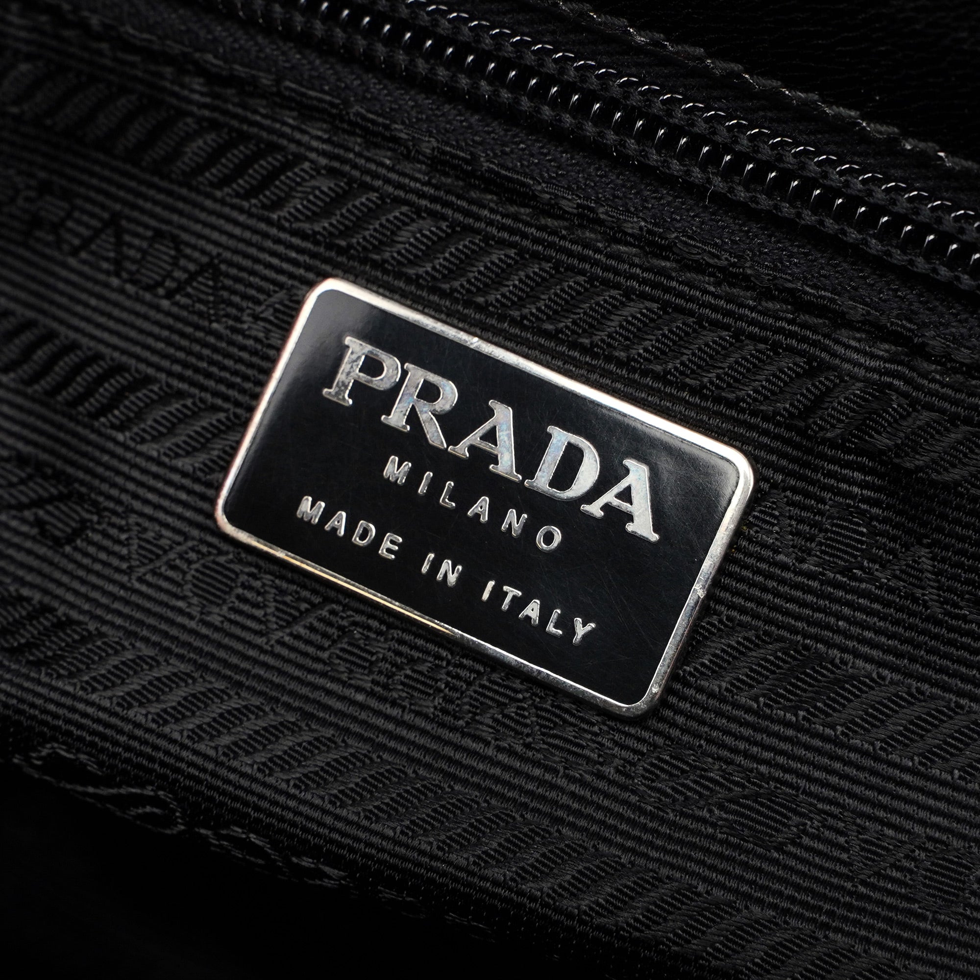B7020 Black Madras Calfskin Shoulder Bag