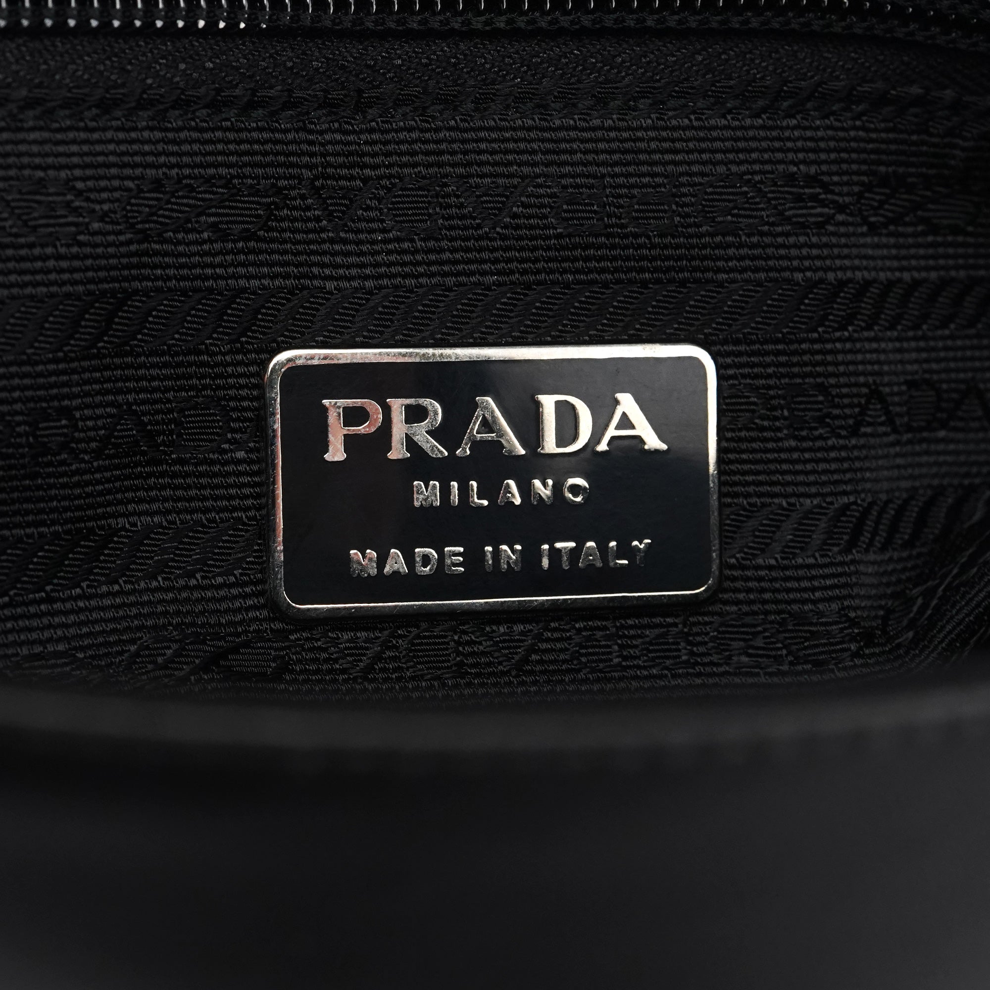B7177 Black Nappa Tessuto Shoulder Bag