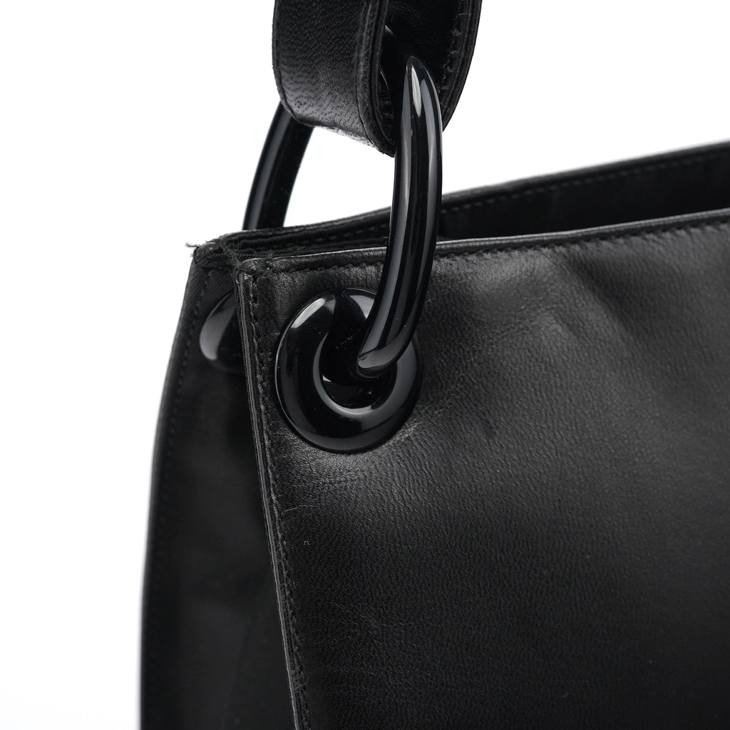 B7177 Black Nappa Tessuto Shoulder Bag