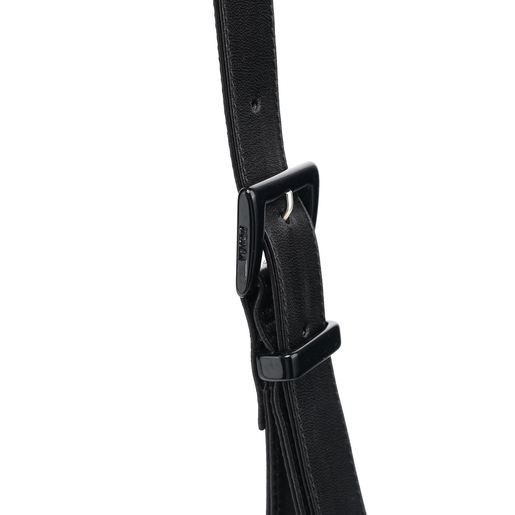 B7177 Black Nappa Tessuto Shoulder Bag