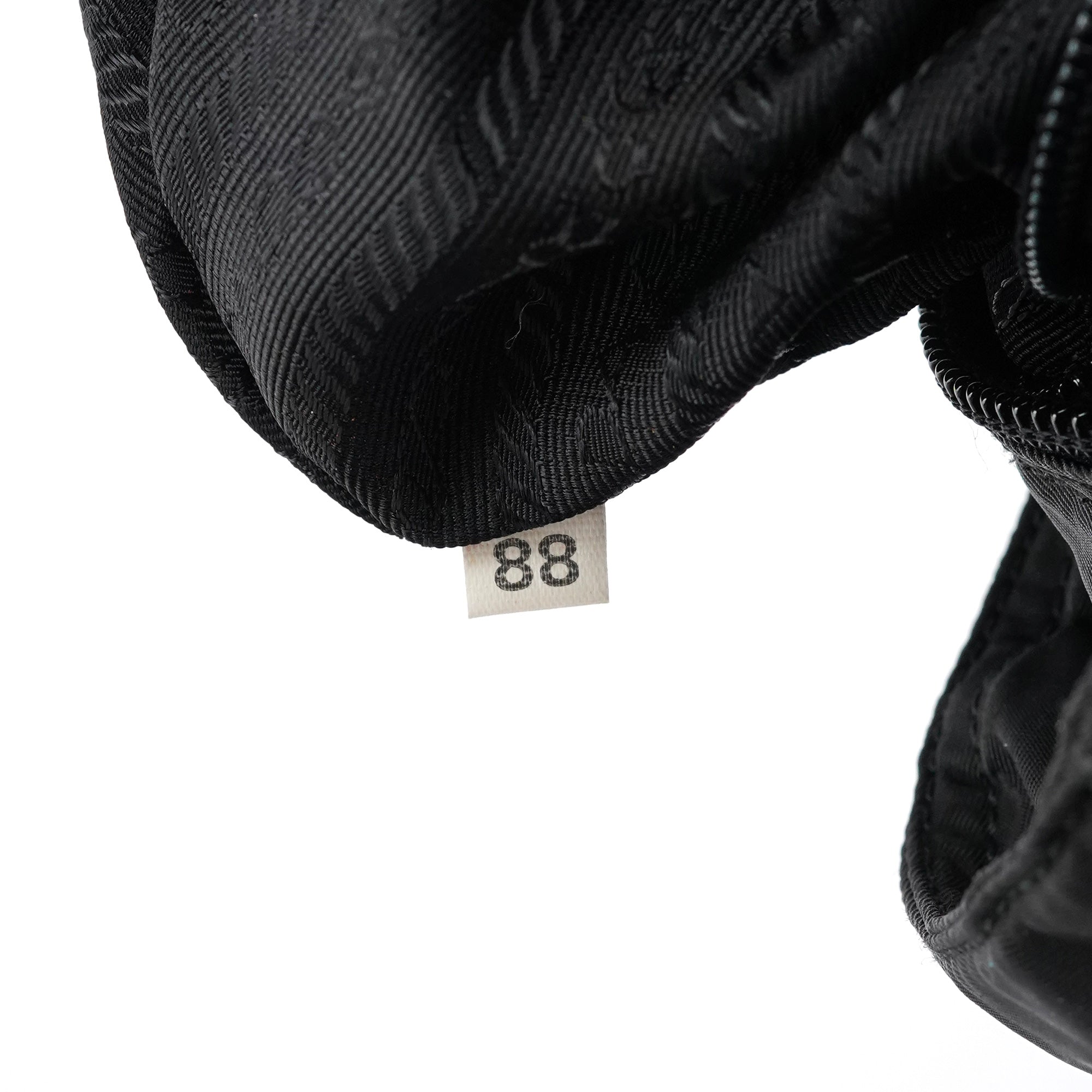 B7276 Black Nylon Tessuto City Tote Bag