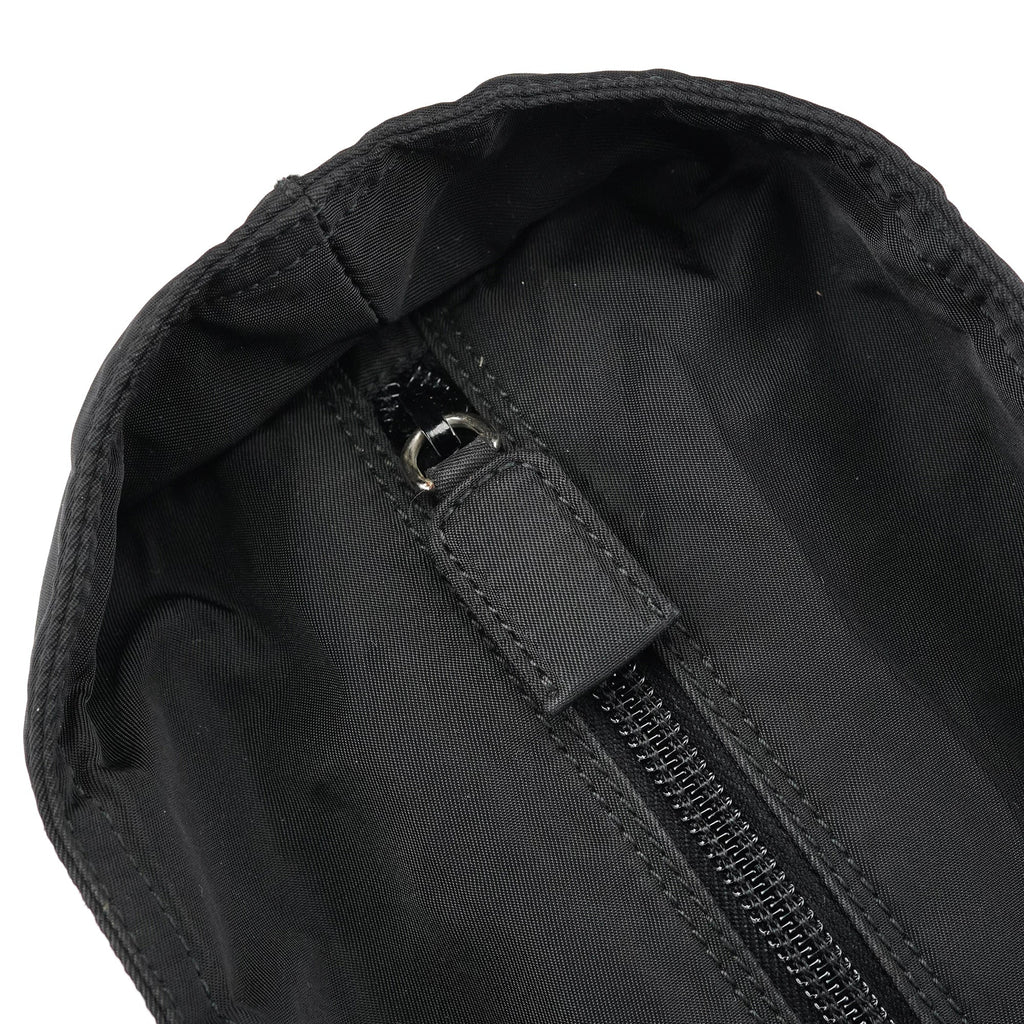 B7276 Black Nylon Tessuto City Tote Bag
