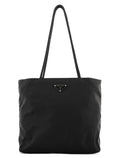 B7276 Black Nylon Tessuto City Tote Bag