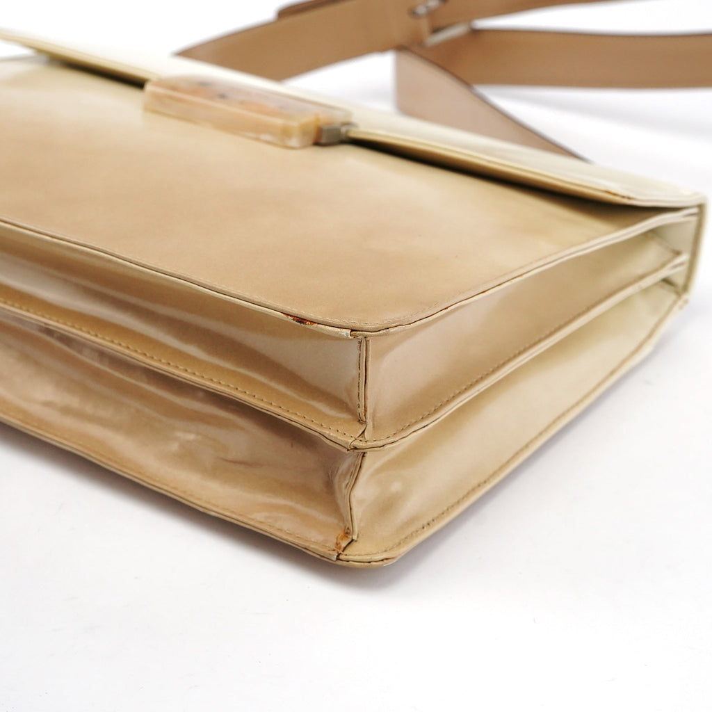 B7300 Beige Spazzolato Crossbody Bag