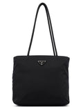 B7352 Black Tessuto City Tote Bag