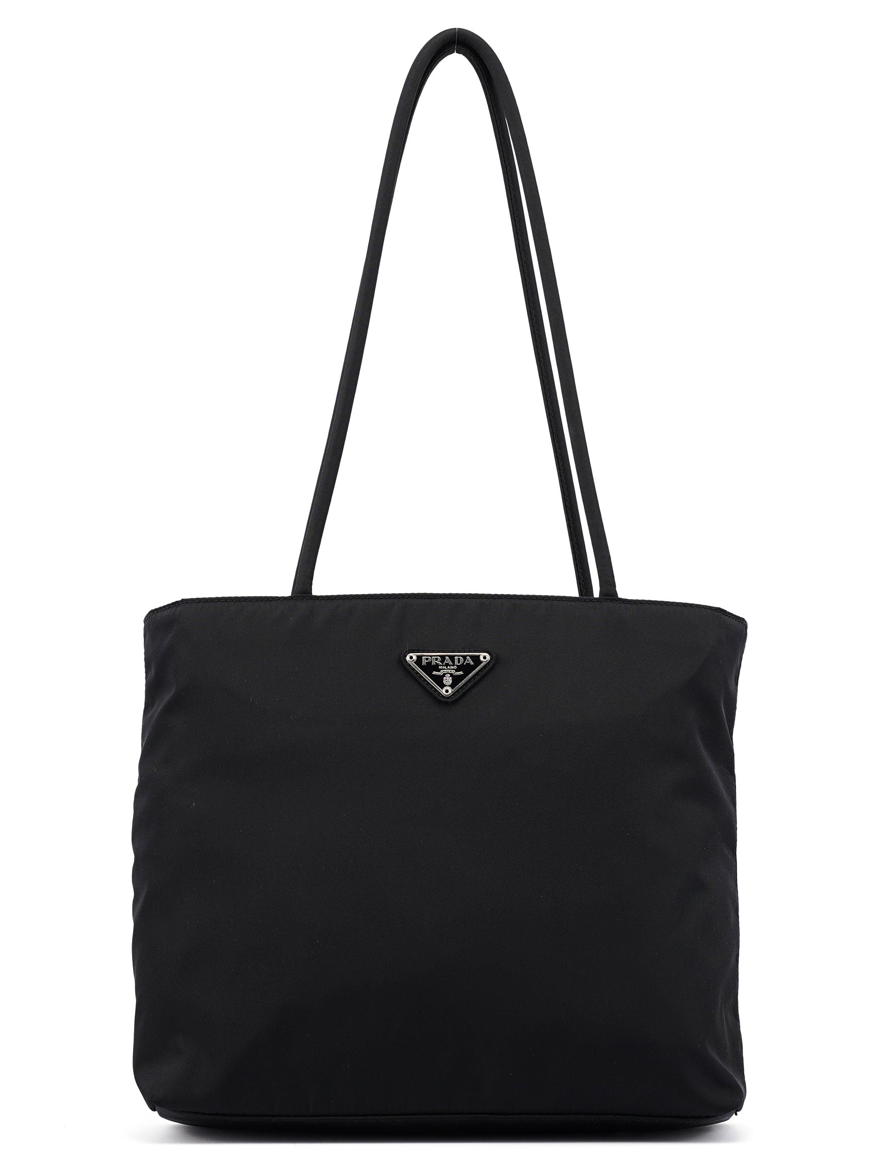 B7352 Black Tessuto City Tote Bag
