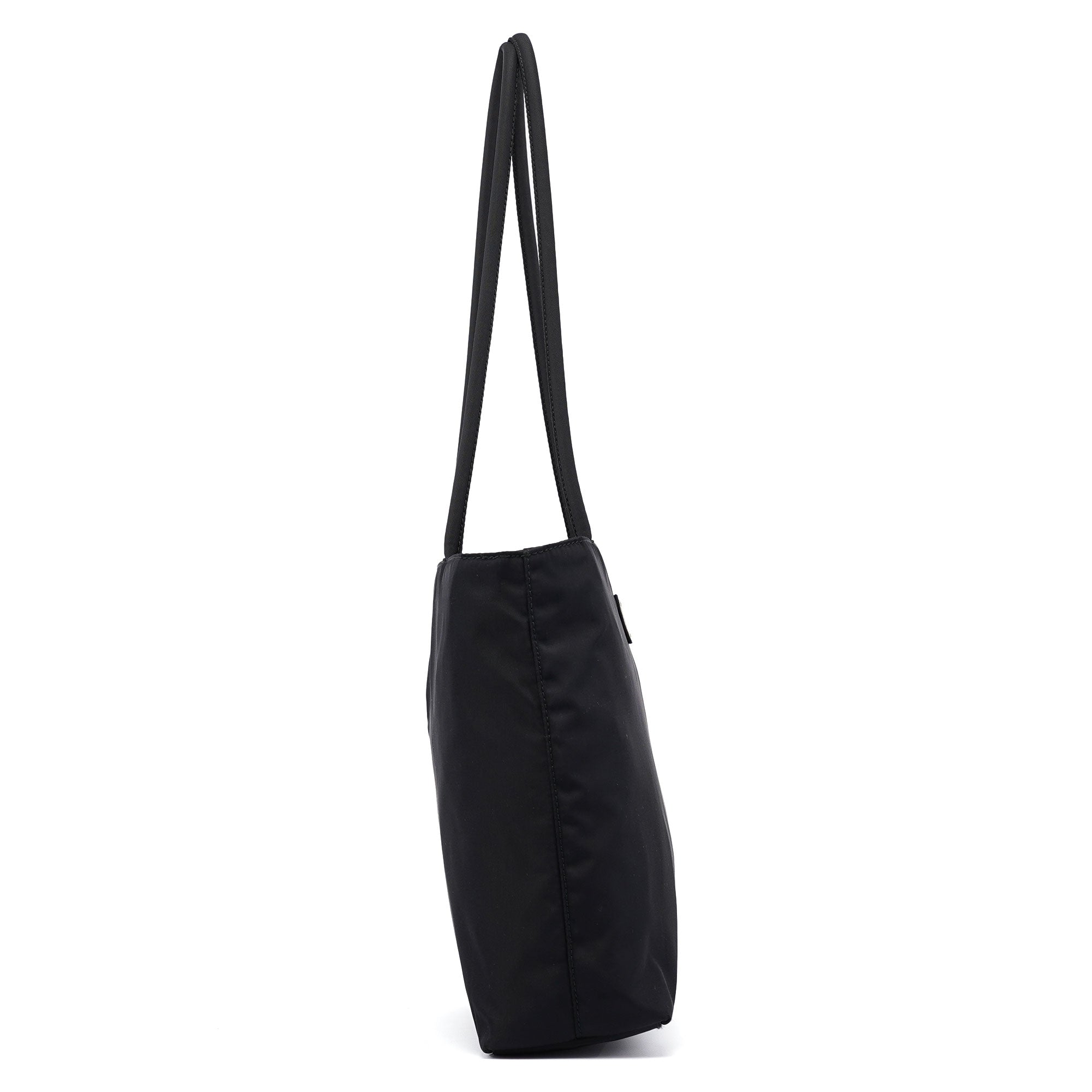 B7352 Black Tessuto City Tote Bag