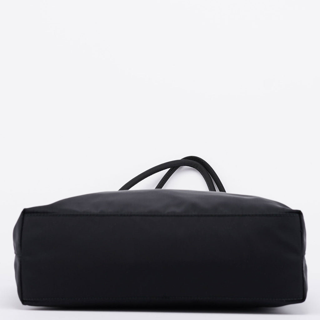 B7352 Black Tessuto City Tote Bag