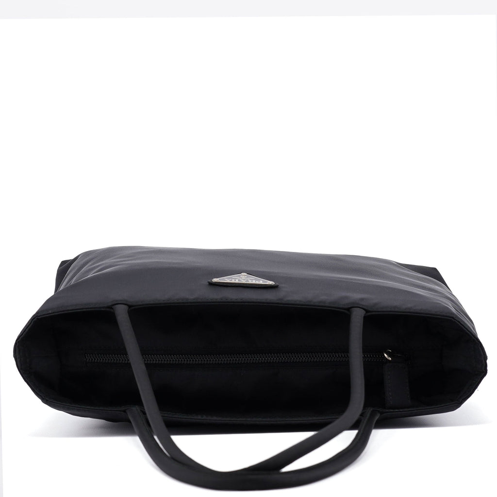 B7352 Black Tessuto City Tote Bag
