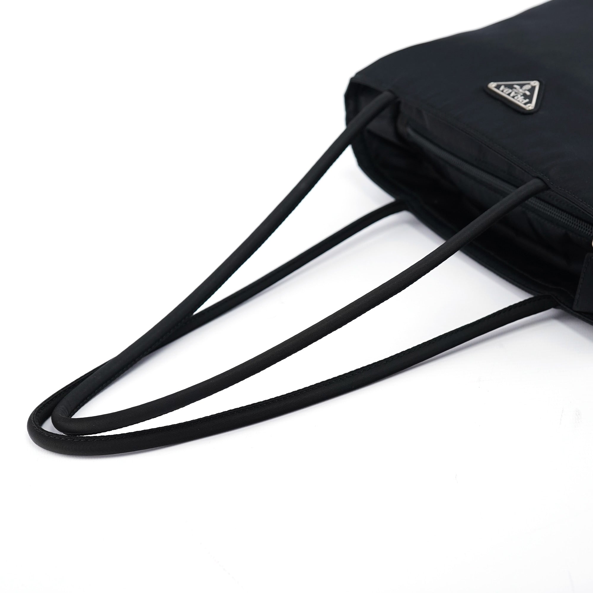 B7352 Black Tessuto City Tote Bag