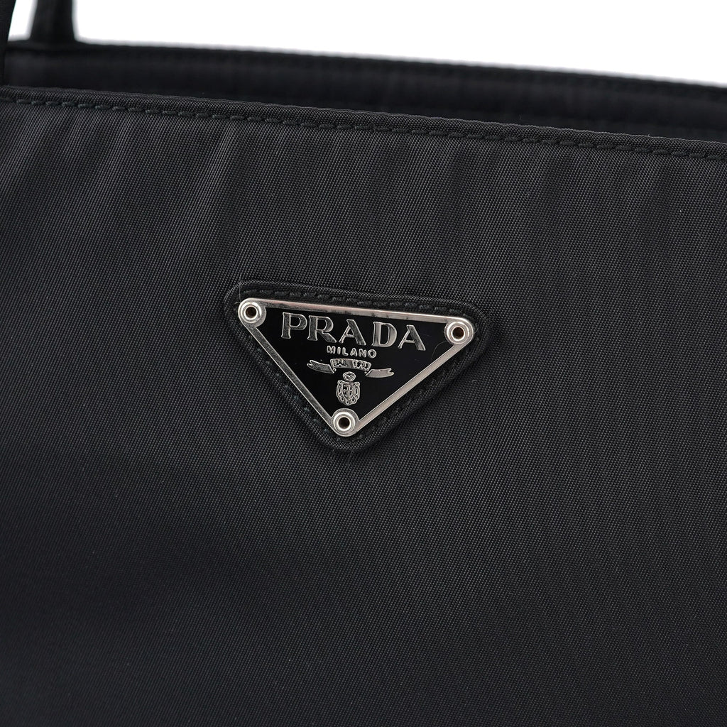 B7352 Black Tessuto City Tote Bag
